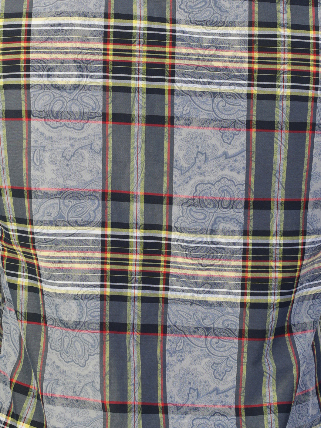 Fibonacci CheckPaisley Blue