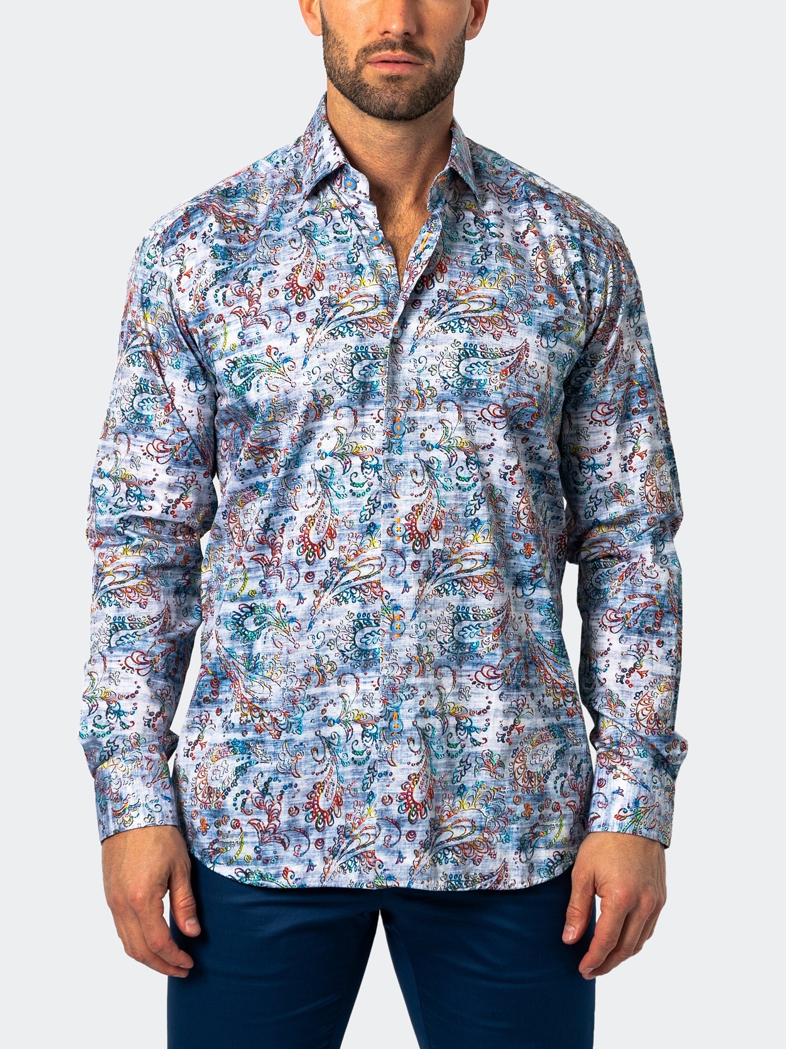Fibonacci Denimpaisley Blue