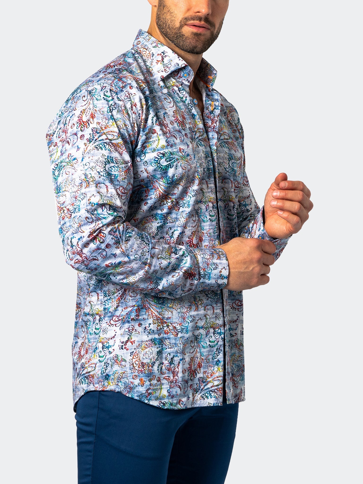 Fibonacci Denimpaisley Blue