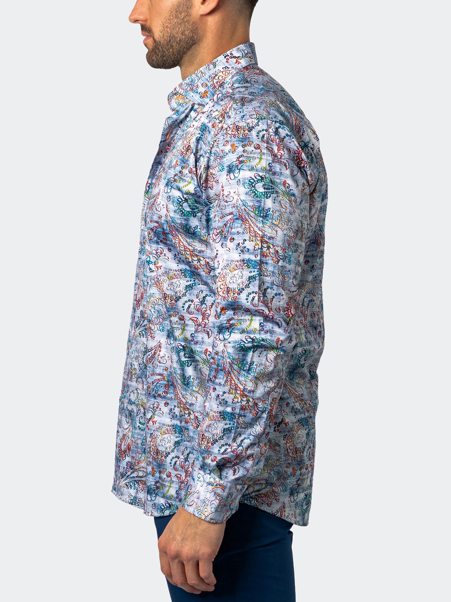 Fibonacci Denimpaisley Blue