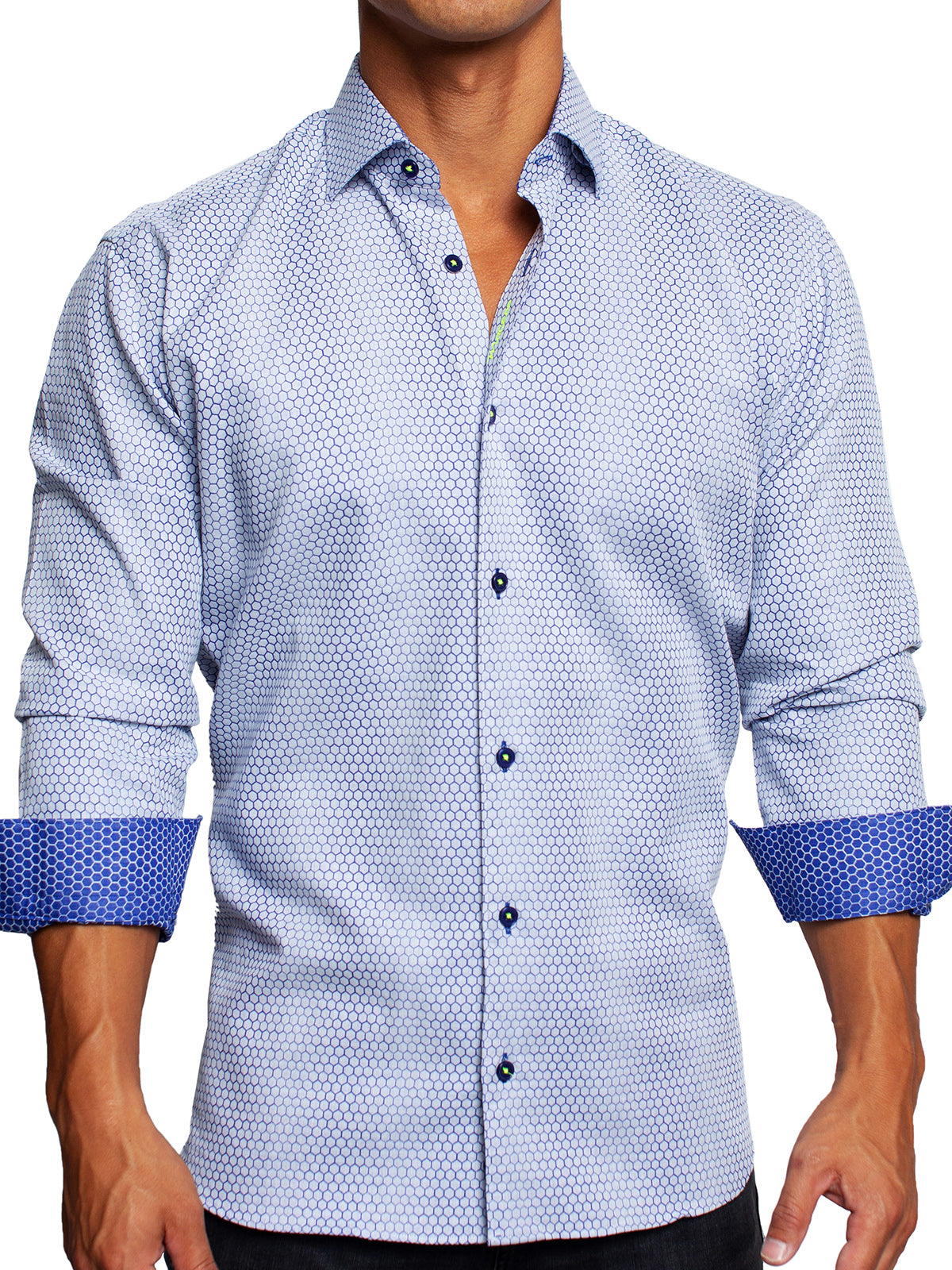Fibonacci Honeycomb Blue