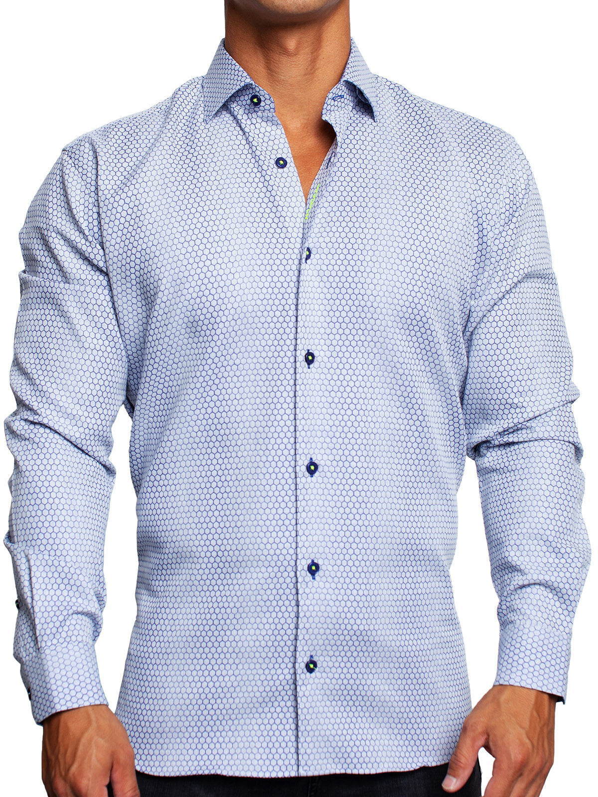 Fibonacci Honeycomb Blue