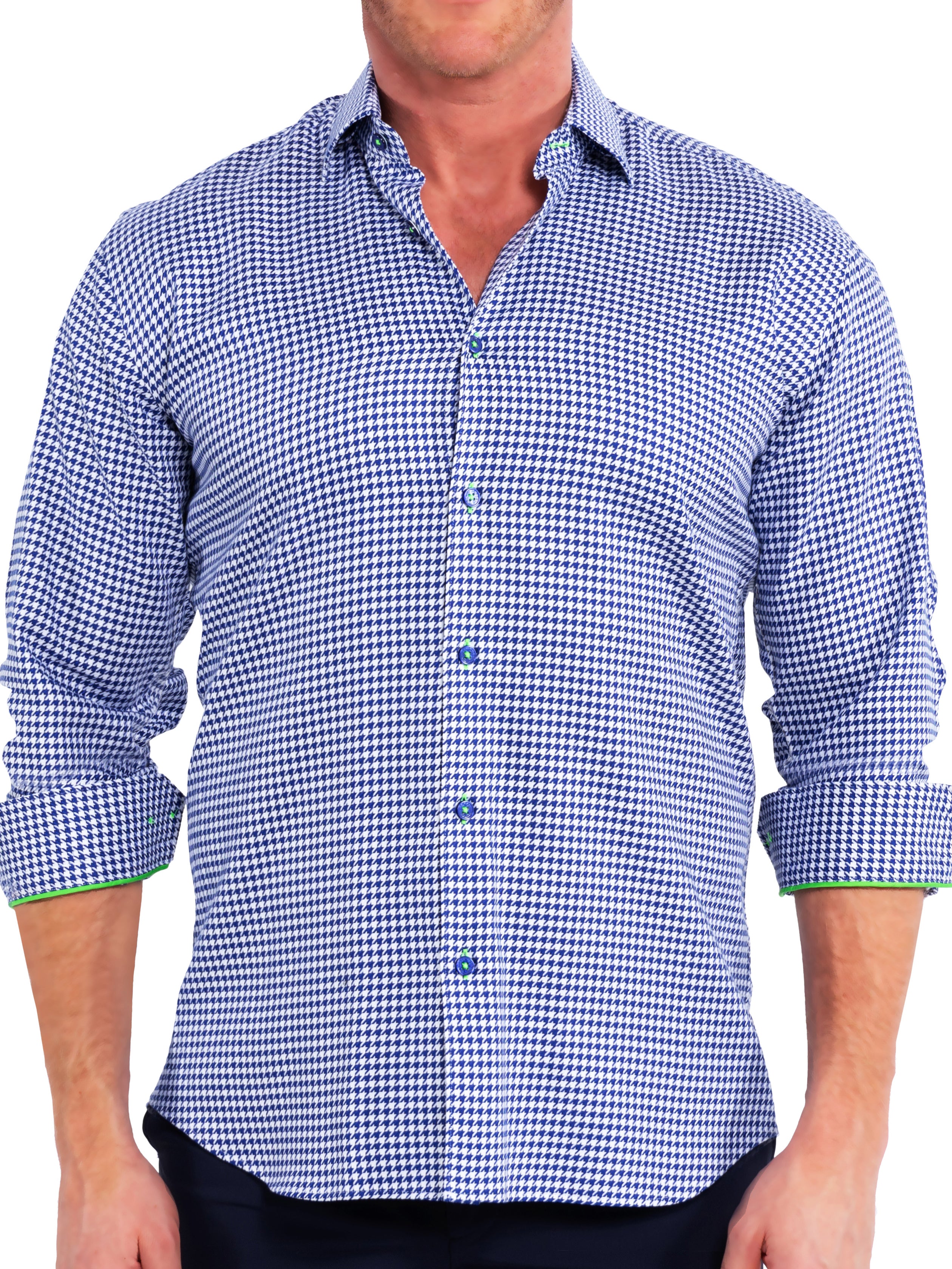 Fibonacci Houndstooth Blue