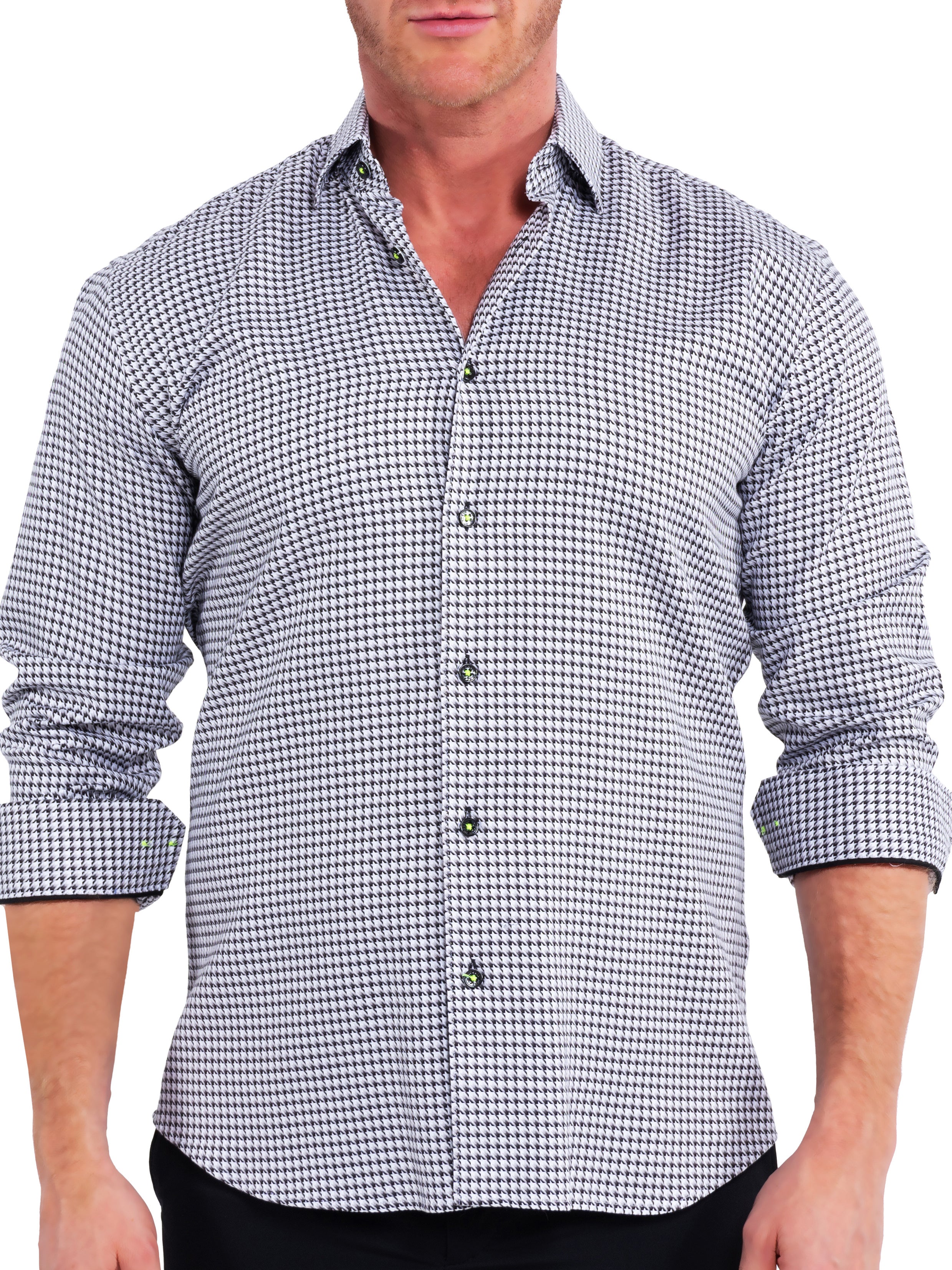 Fibonacci Houndstooth Grey