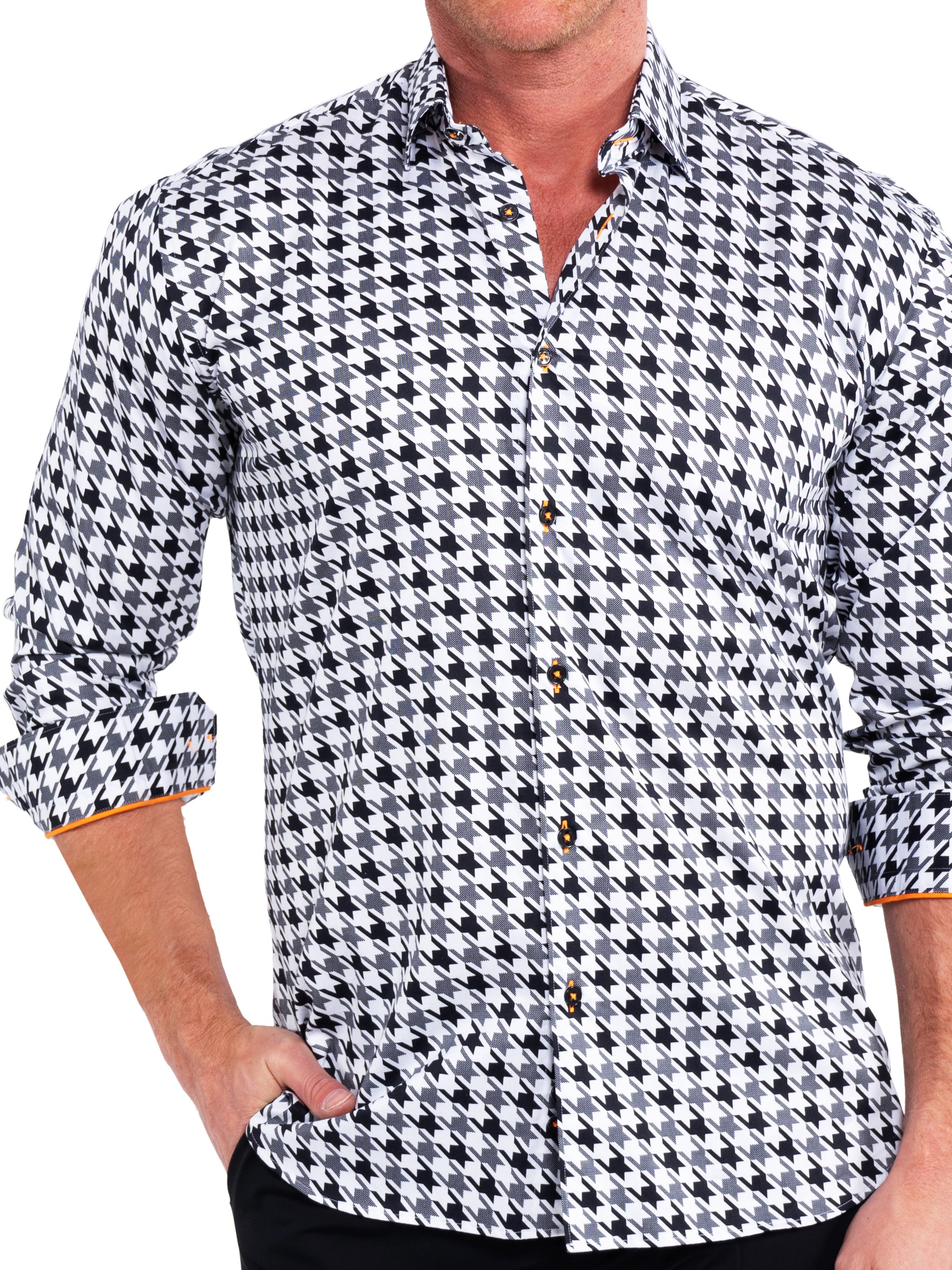 Fibonacci Houndstooth White