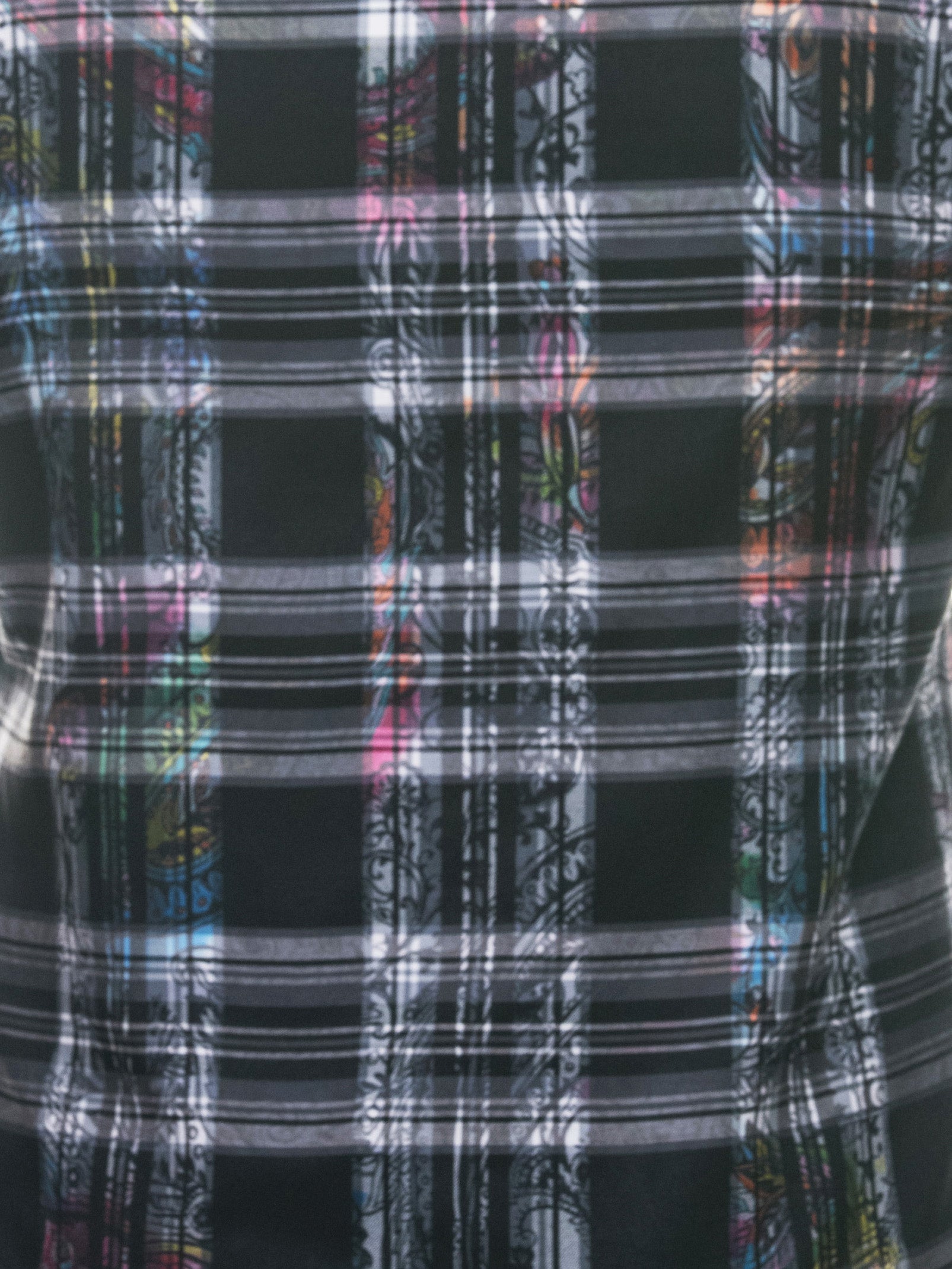 Fibonacci PaisleyCheck Black
