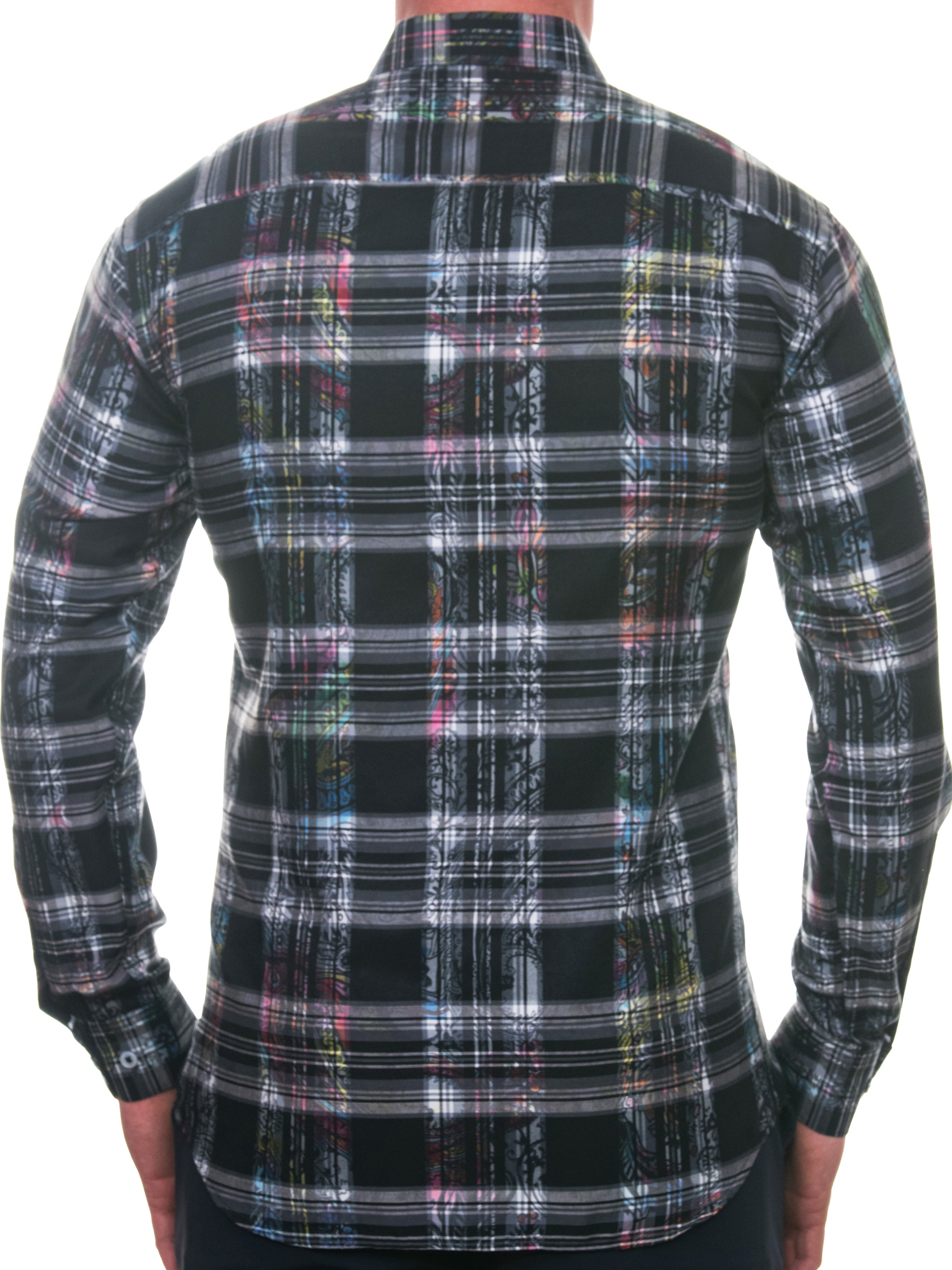 Fibonacci PaisleyCheck Black