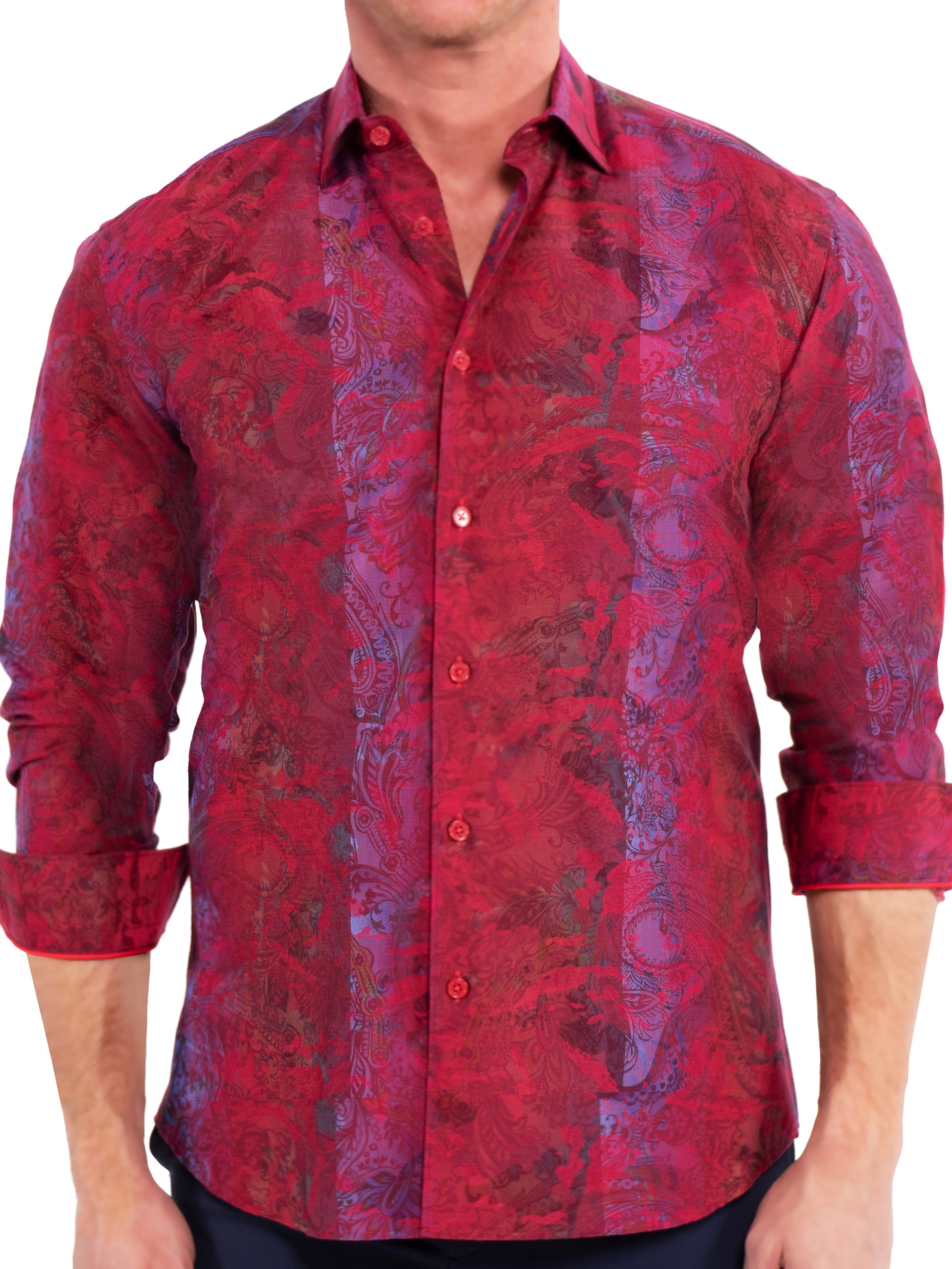 Fibonacci PaisleyIntense Pink