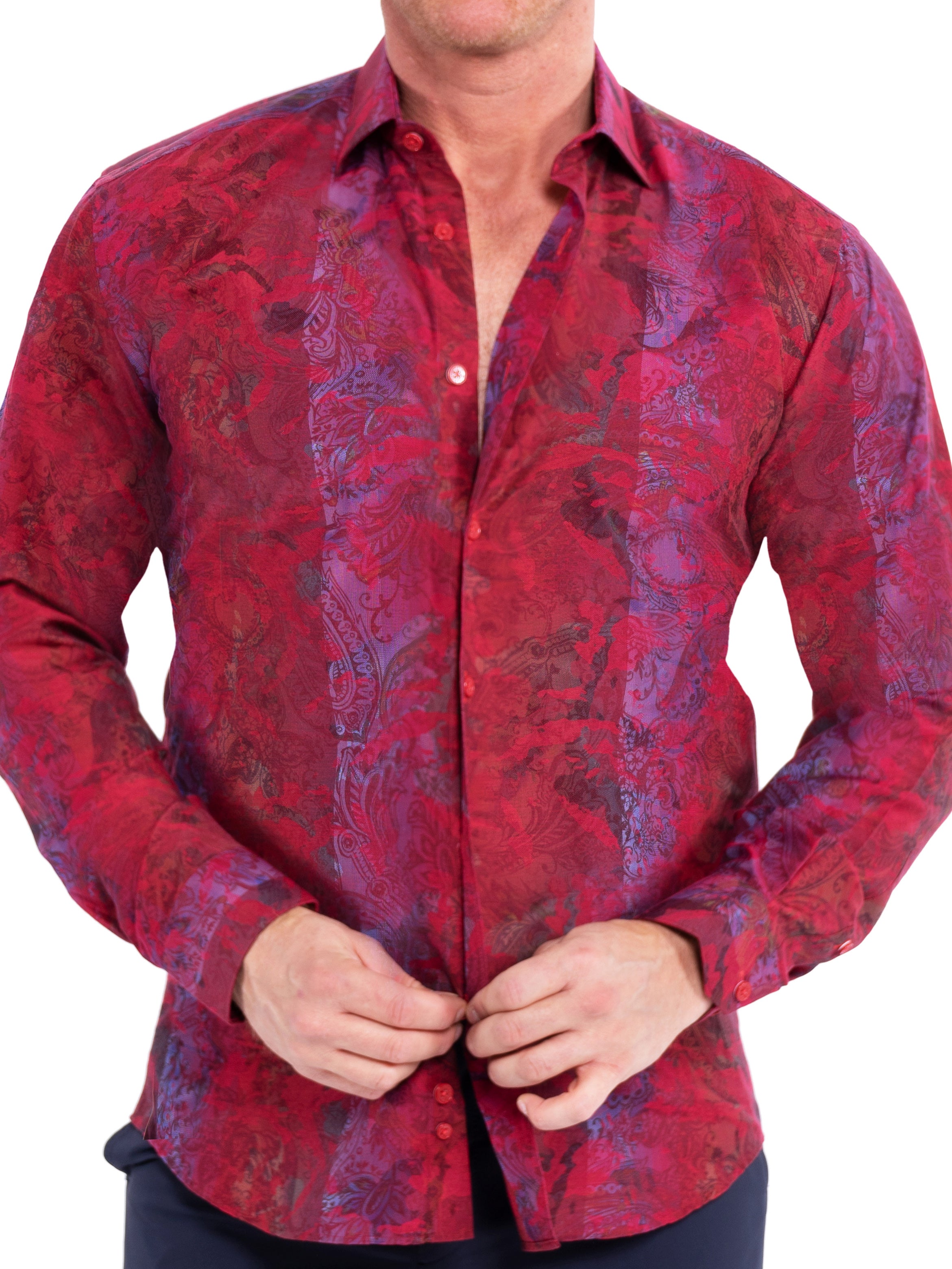 Fibonacci PaisleyIntense Pink