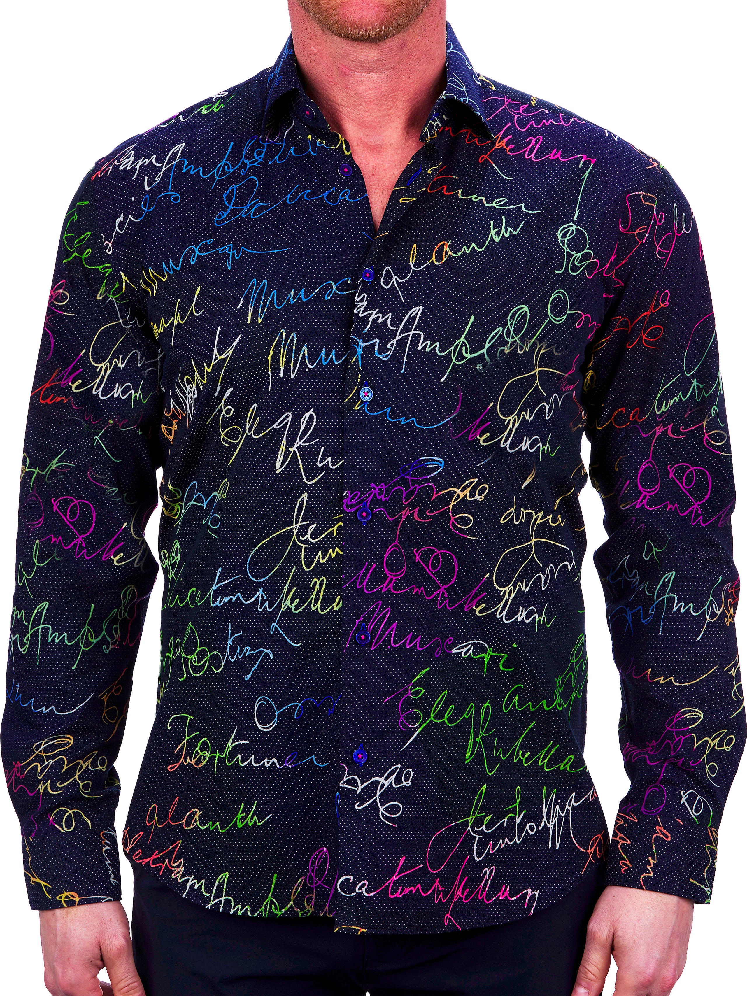 Fibonacci Rainbow scrible Black