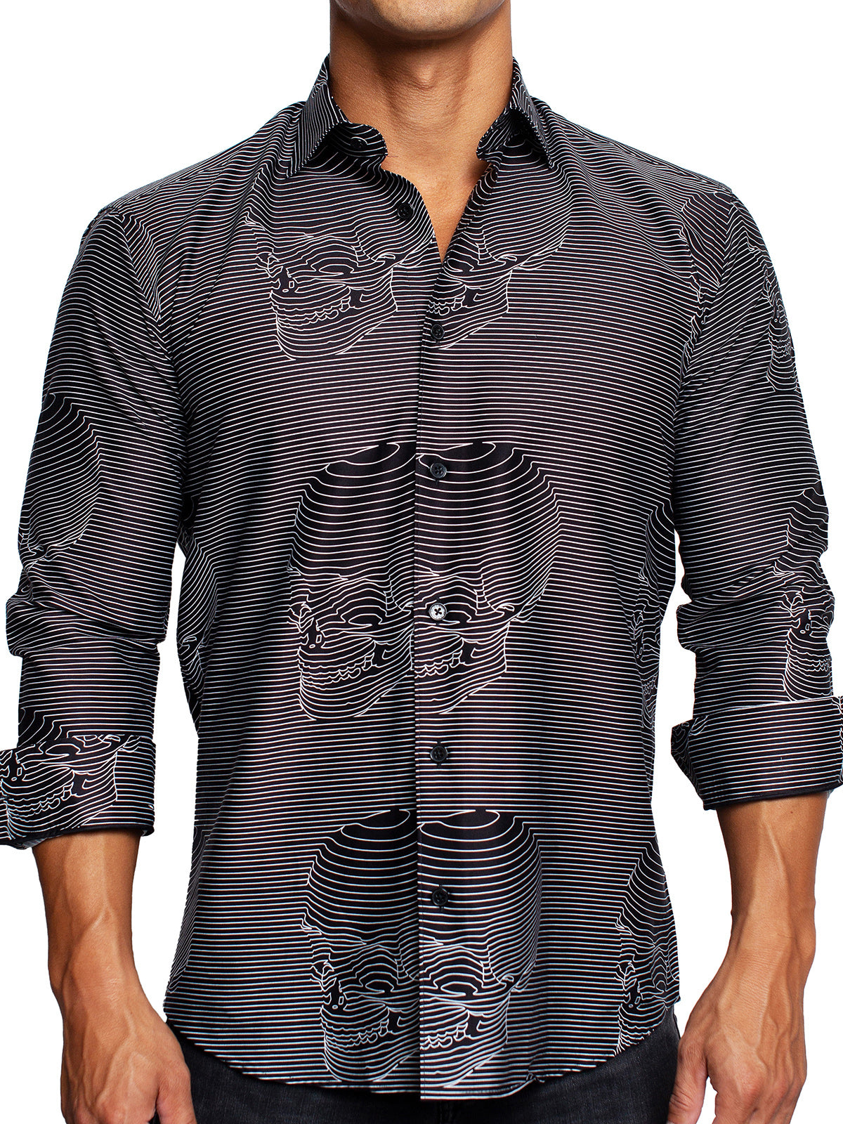 Fibonacci SkullLine Black