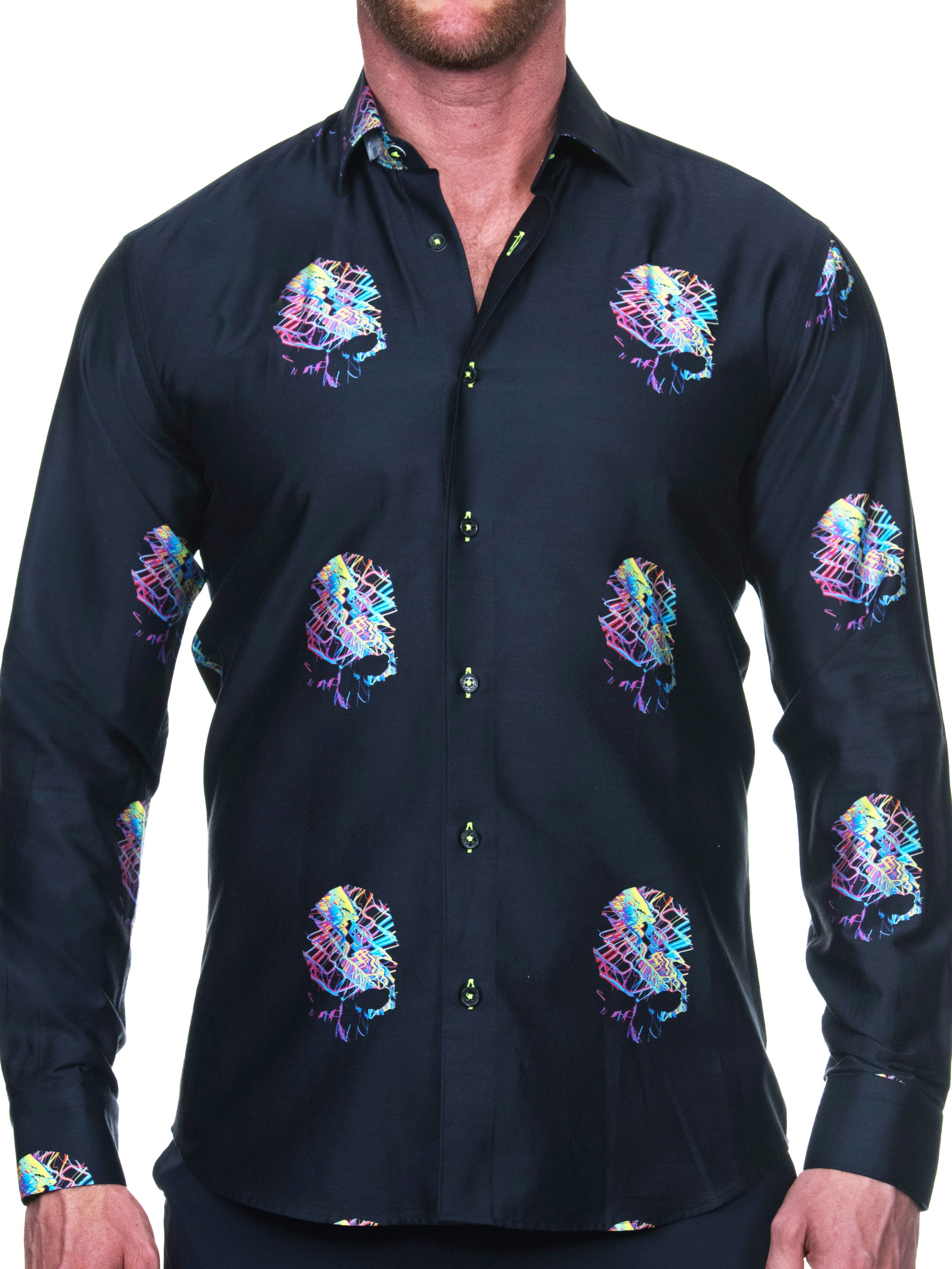 Fibonacci SkullNeon Black