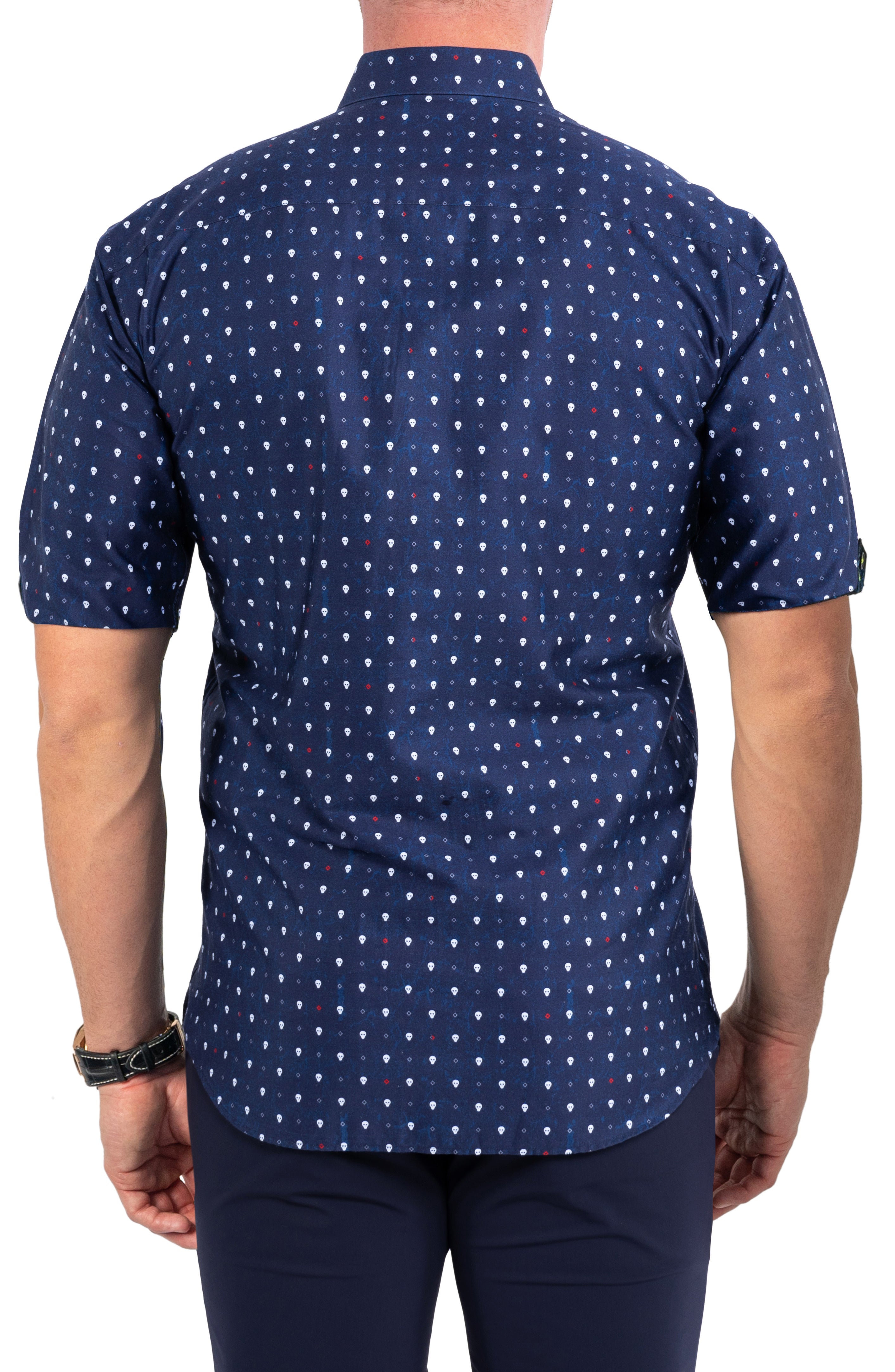 Fibonacci SkullPolka Blue
