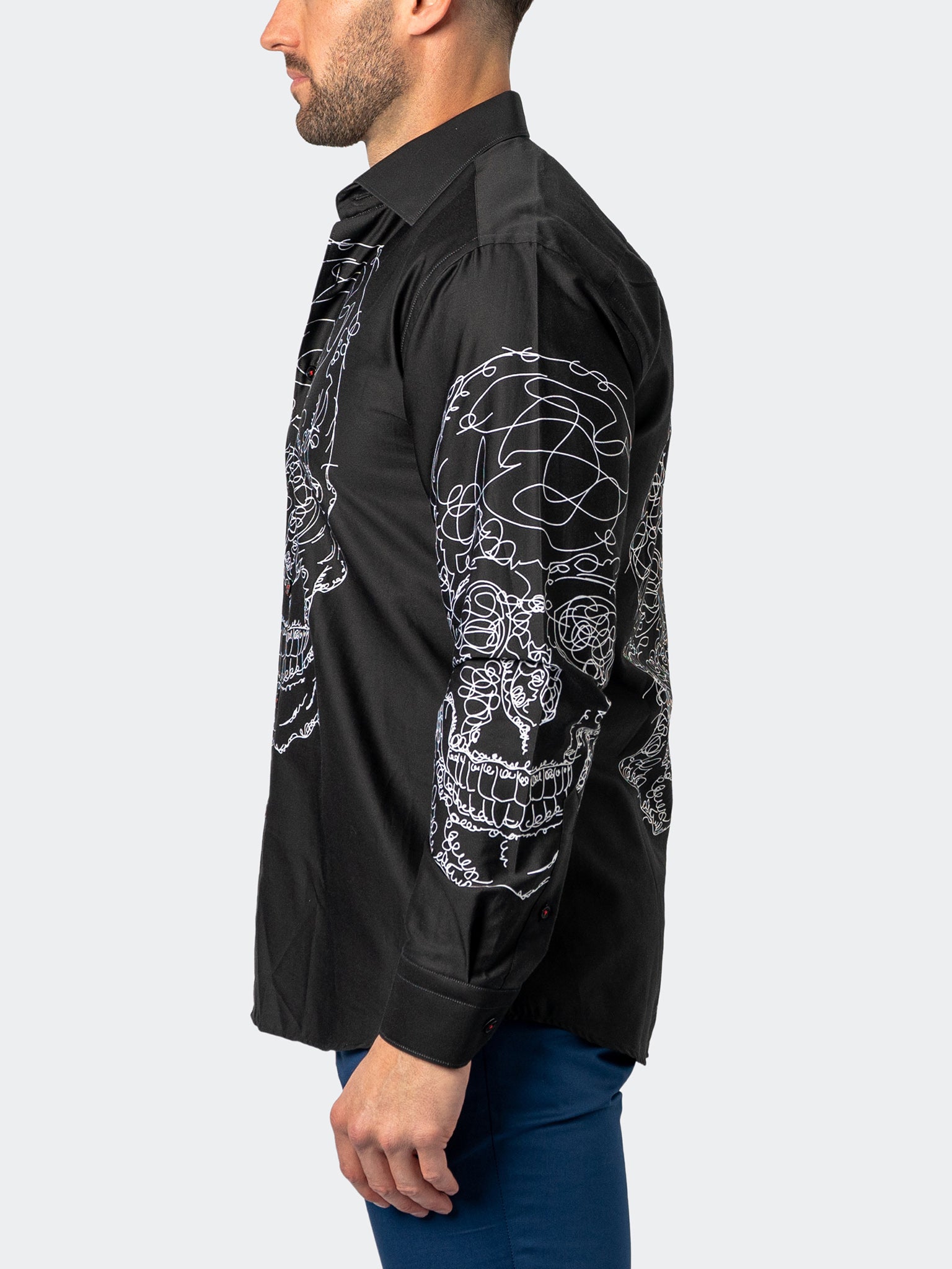Fibonacci Skulldoodle Black