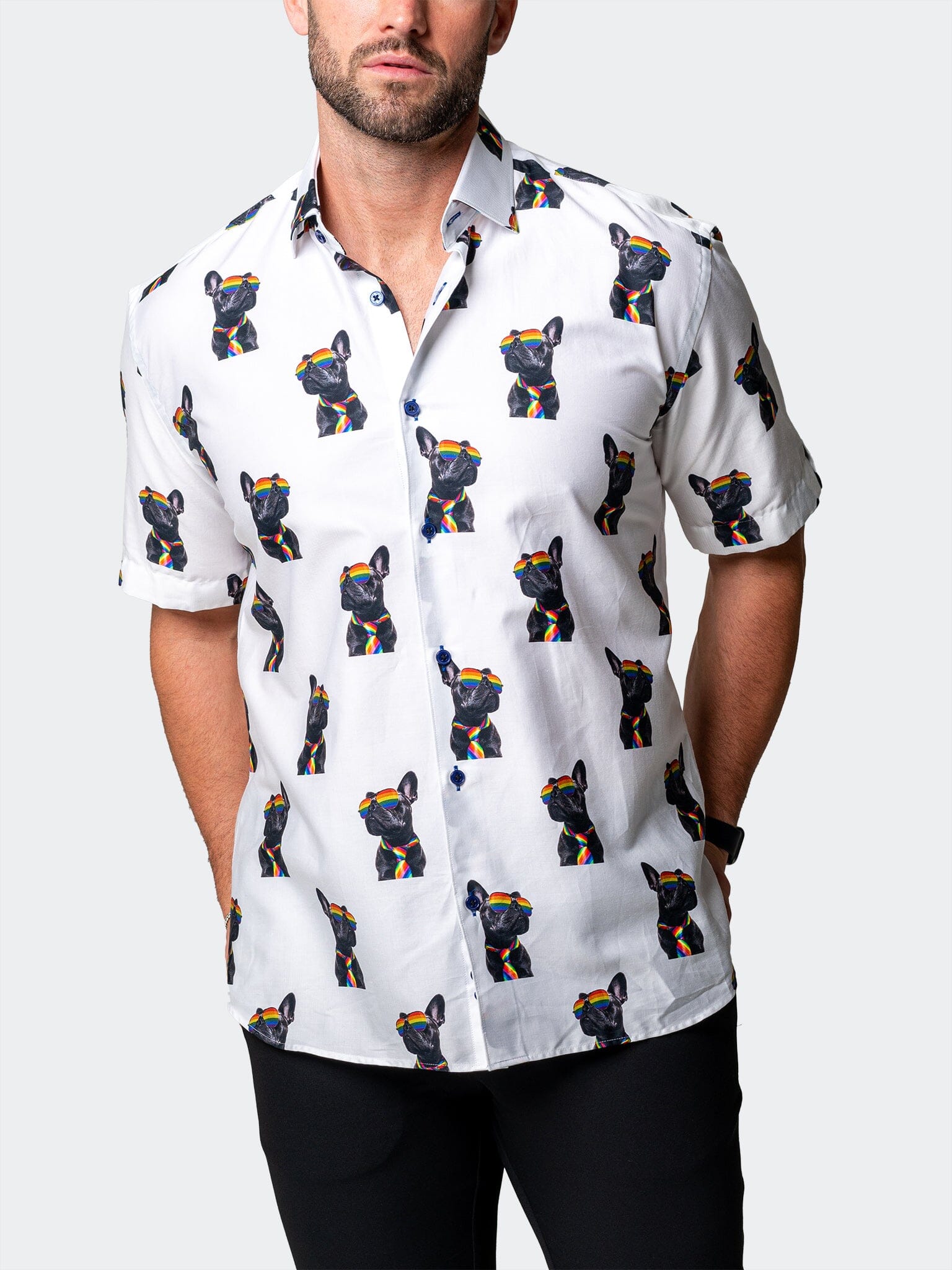 Galileo GlassesDog White Shirt