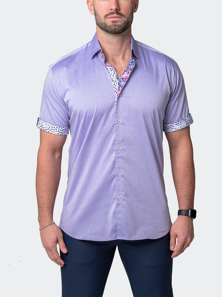 open lace back dress Shiny Satin Dress Shirts for Men's Button Down Wedding Party Luxury Printed  Shirt main image 0