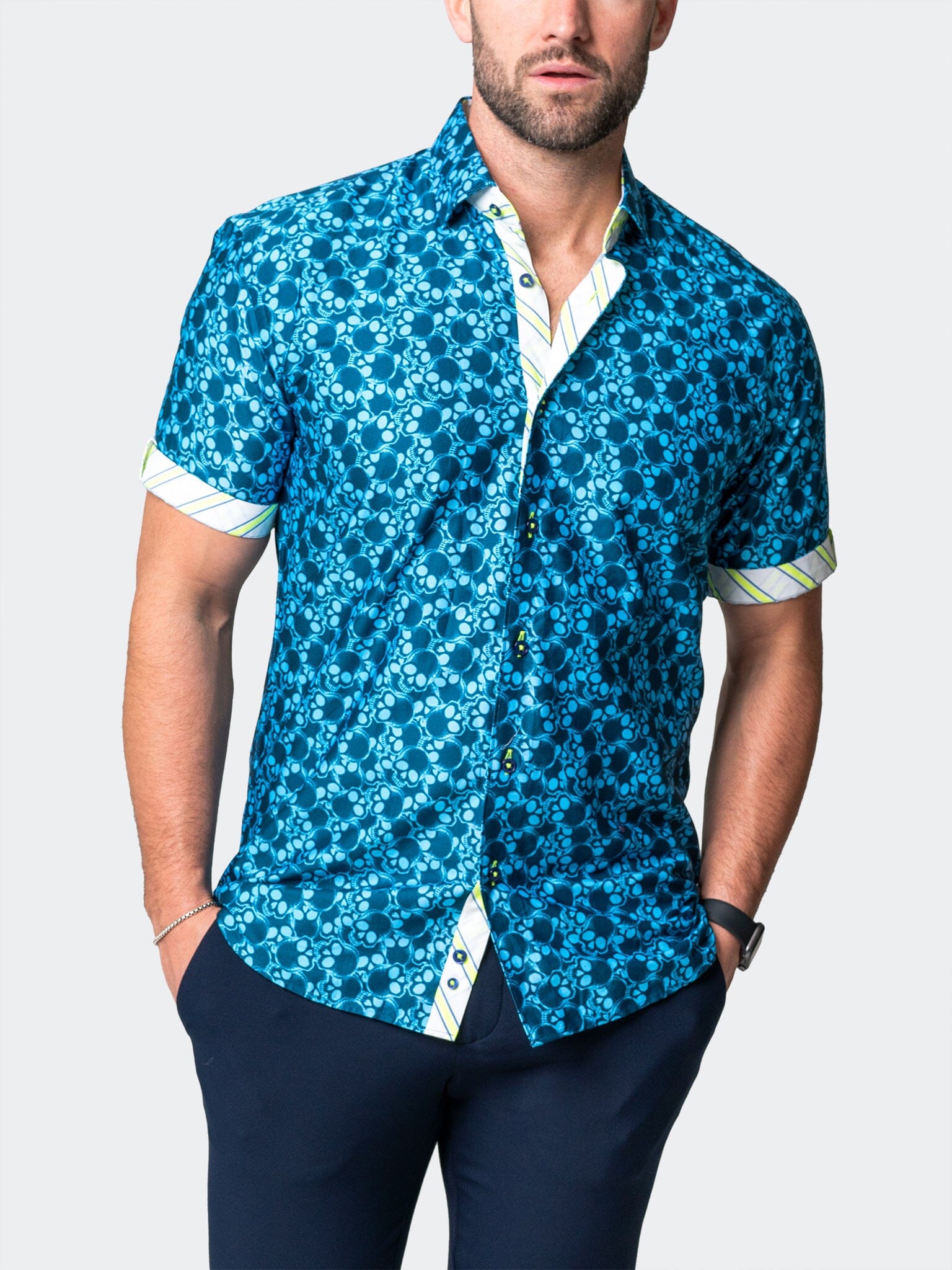 Galileo SkullLight Blue Shirt