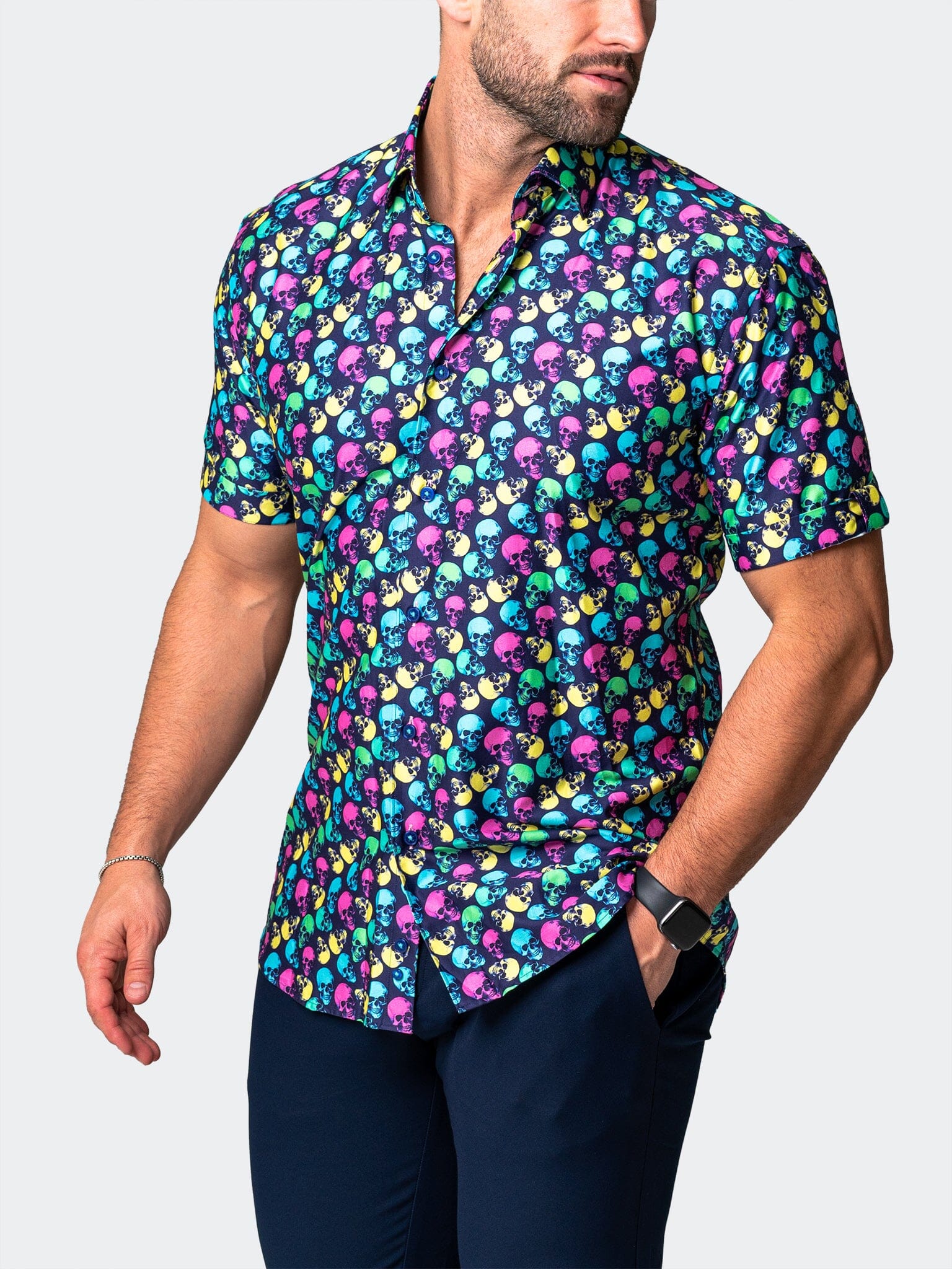 Galileo SkullPattern Multi Shirt