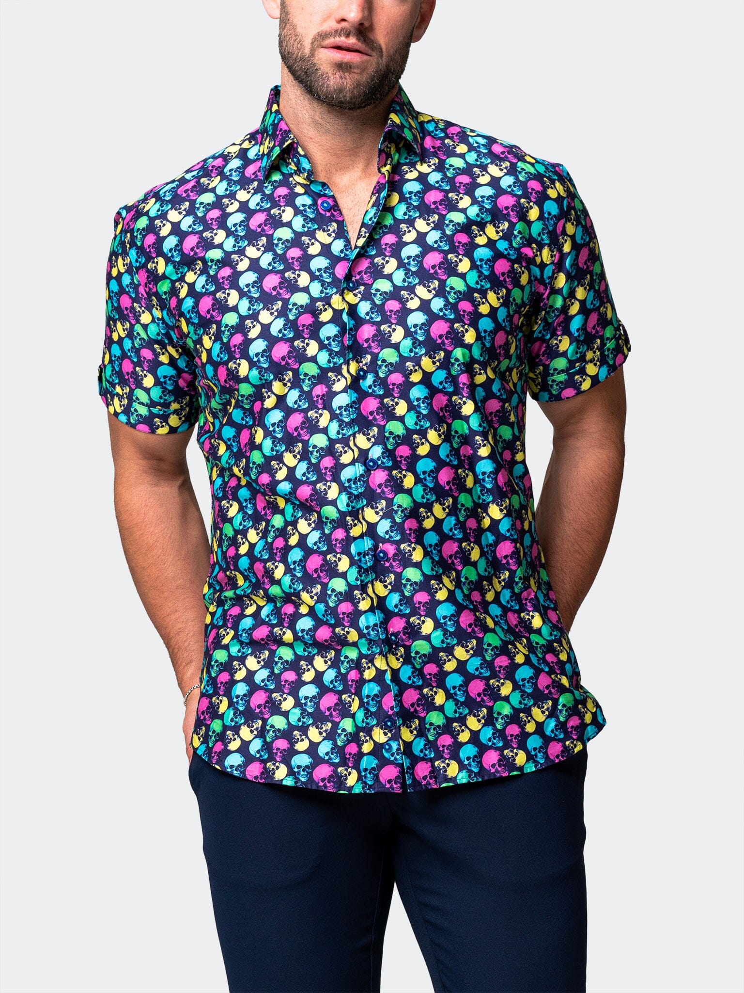 Galileo SkullPattern Multi Shirt