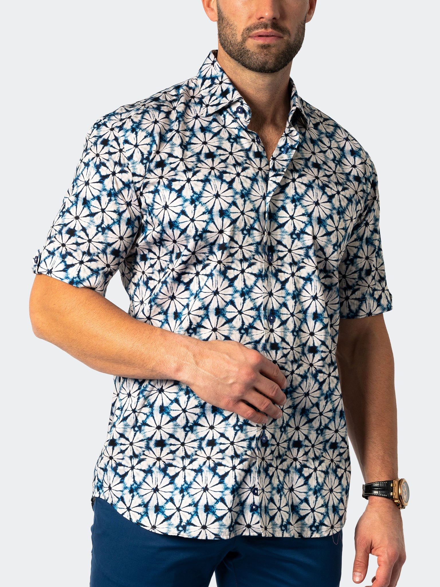 Galileo Flowertiedye Blue