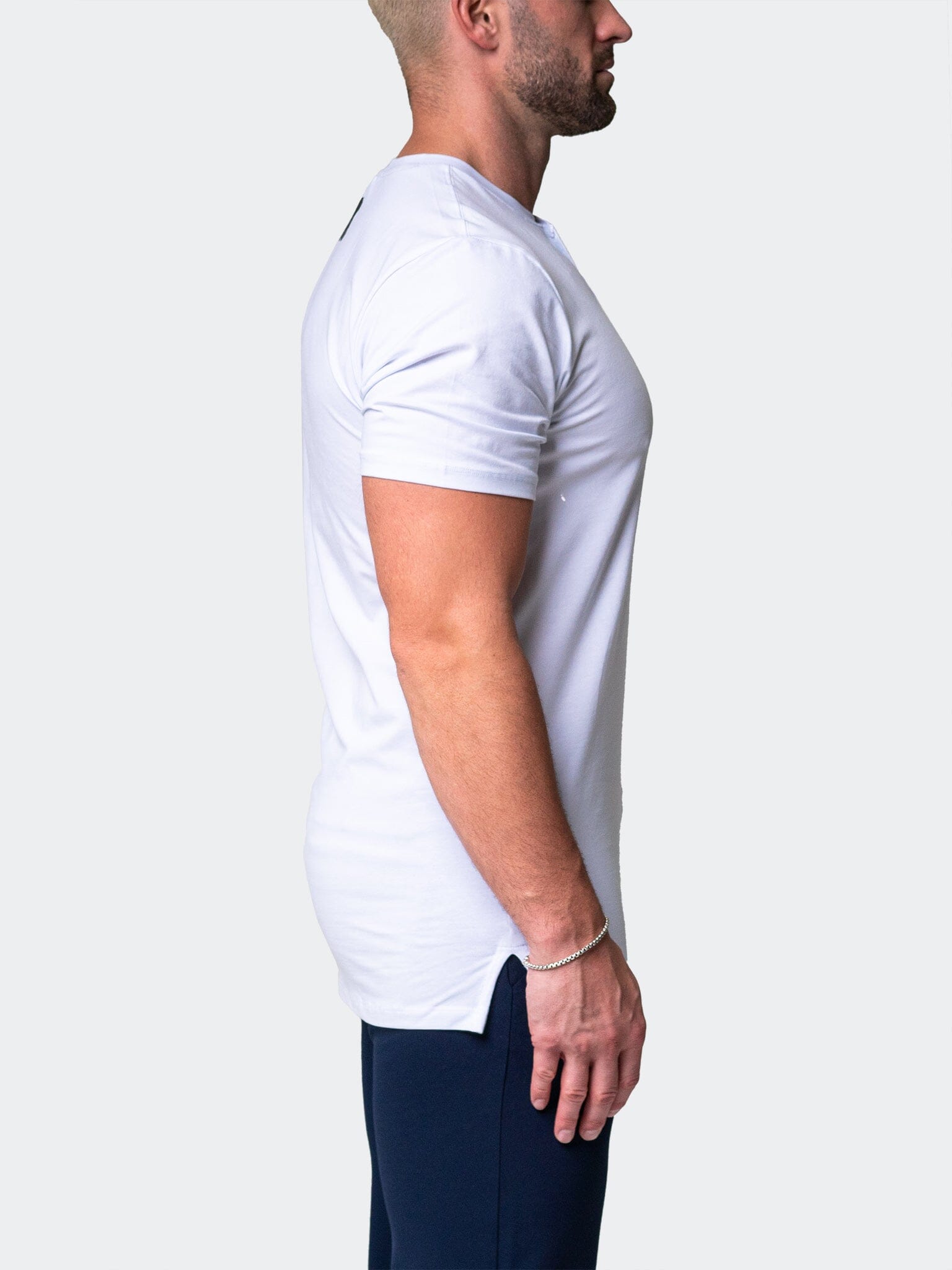 Perm Henley Core White