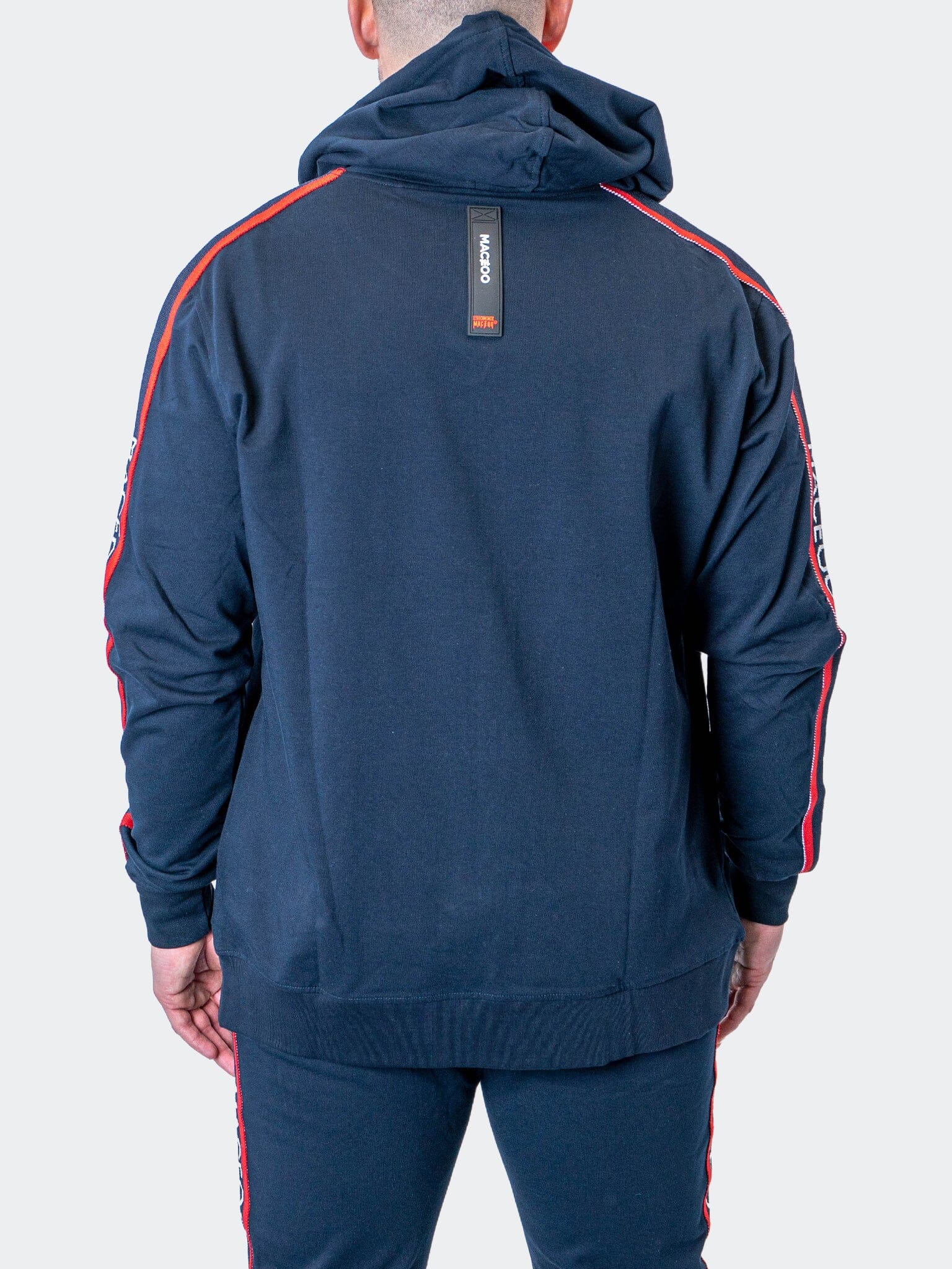 Leo Navy Full-Zip Hoodie