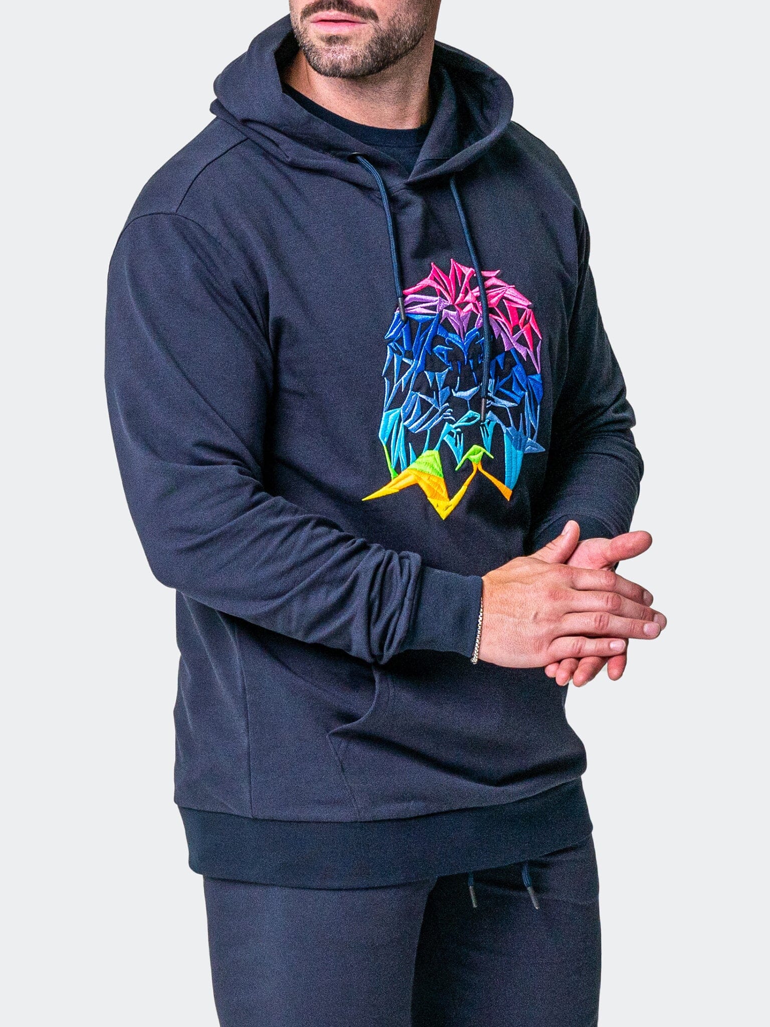 Neon Navy Hoodie