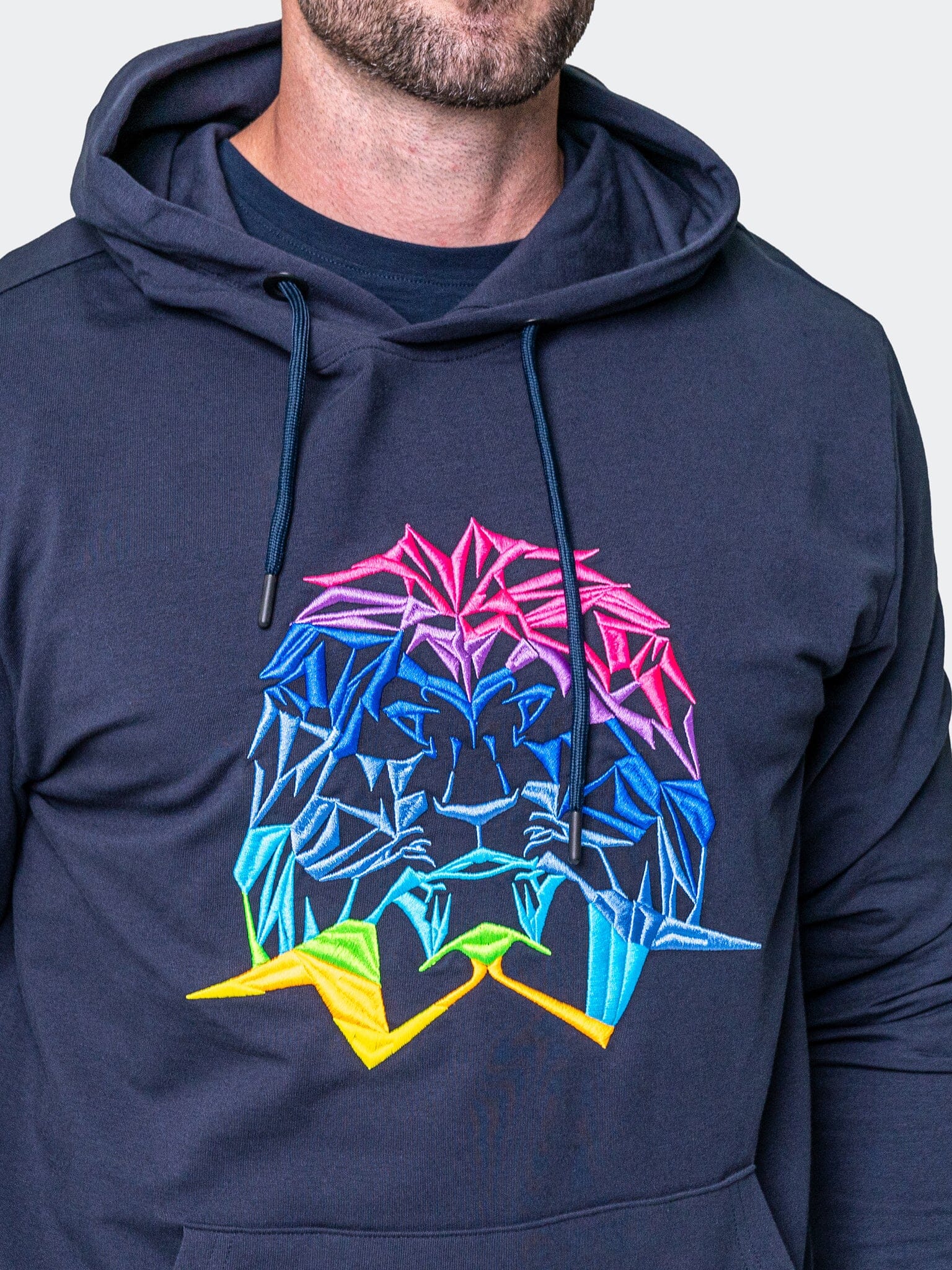 Neon Navy Hoodie