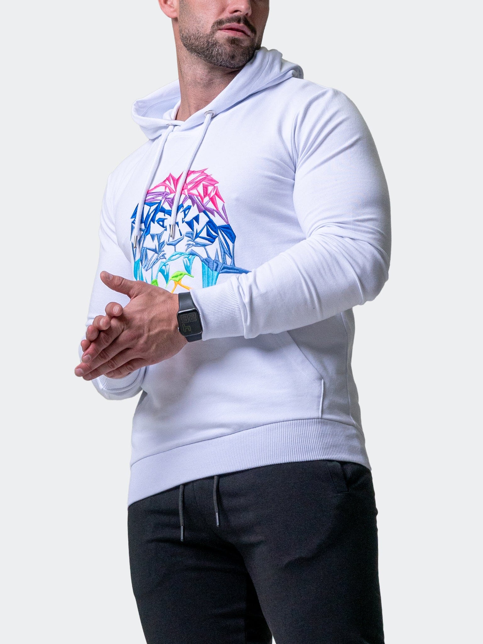 Neon White Hoodie