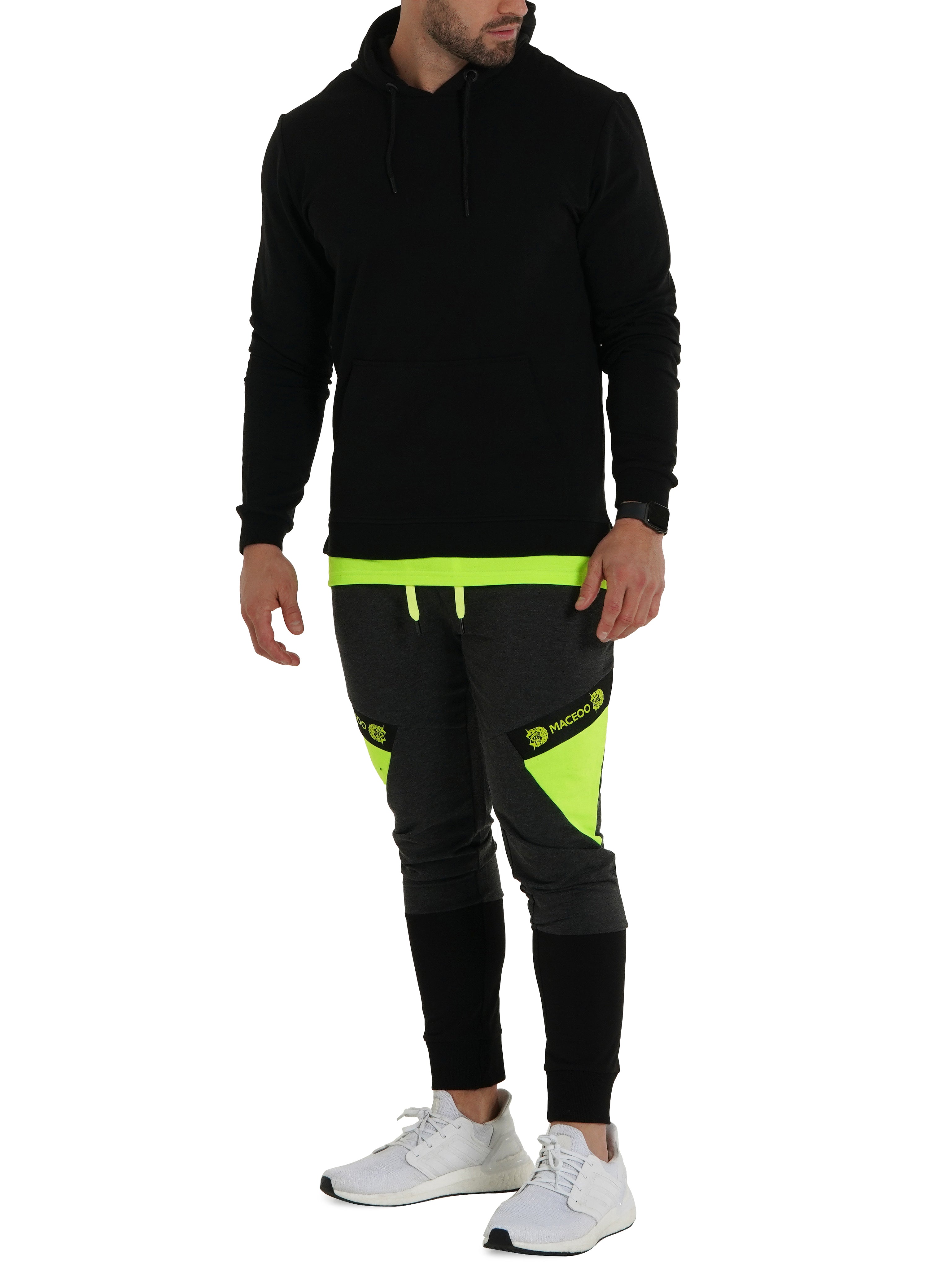 Hoodie GreenBand Black