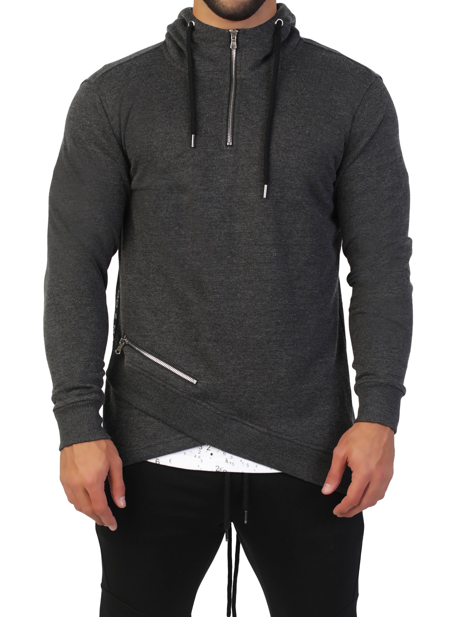 Hoodie Zipper Grey