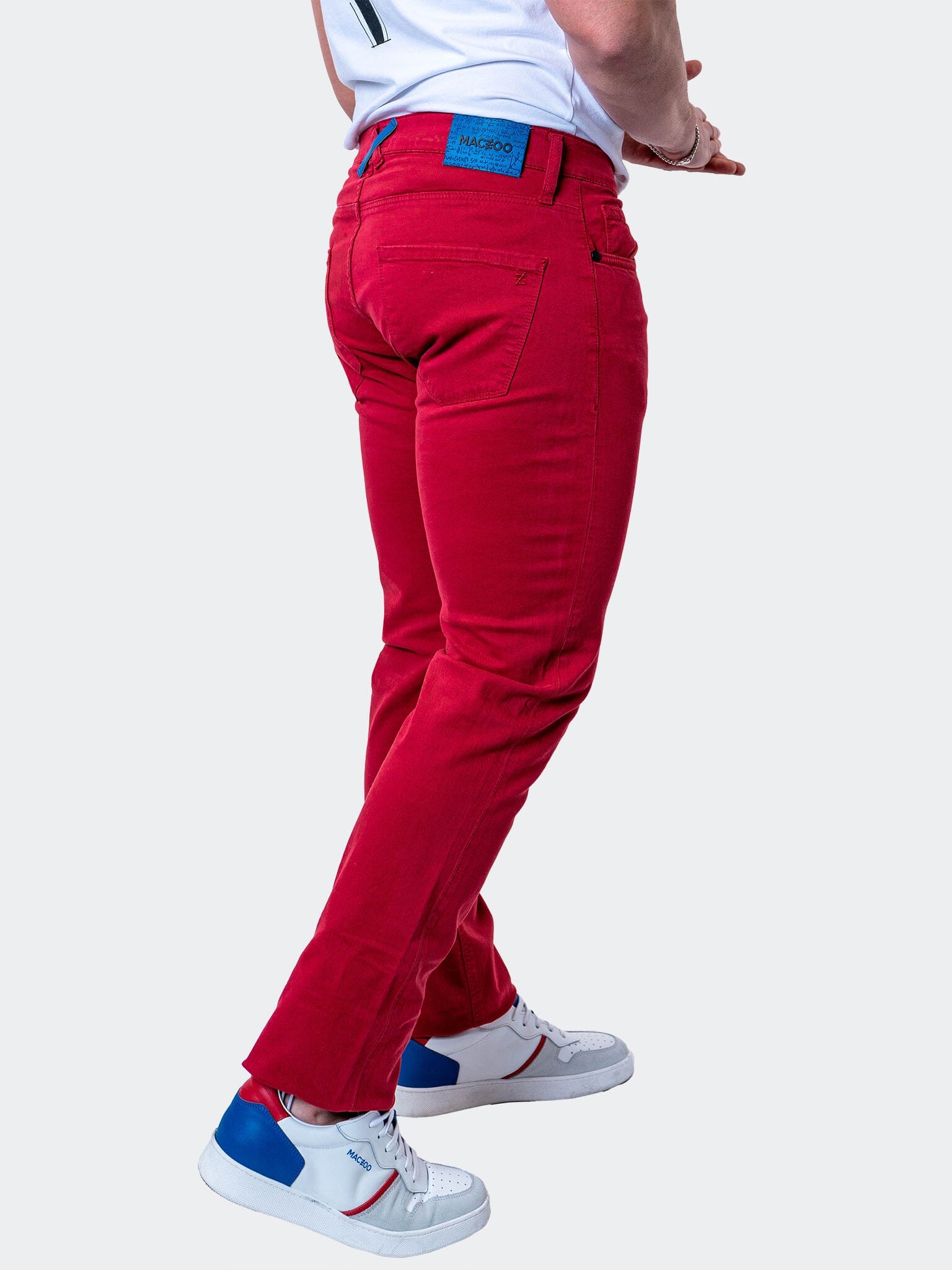 Claret Red Jeans