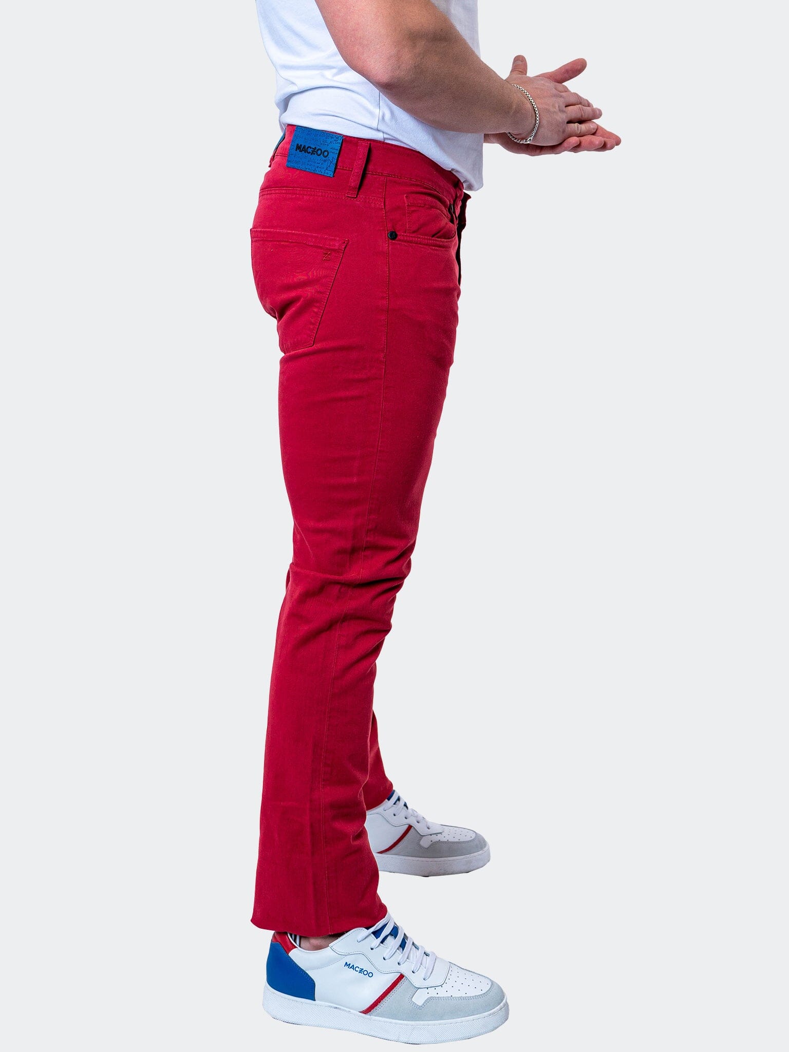 Claret Red Jeans