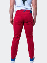 Jeans Claret Red View-5