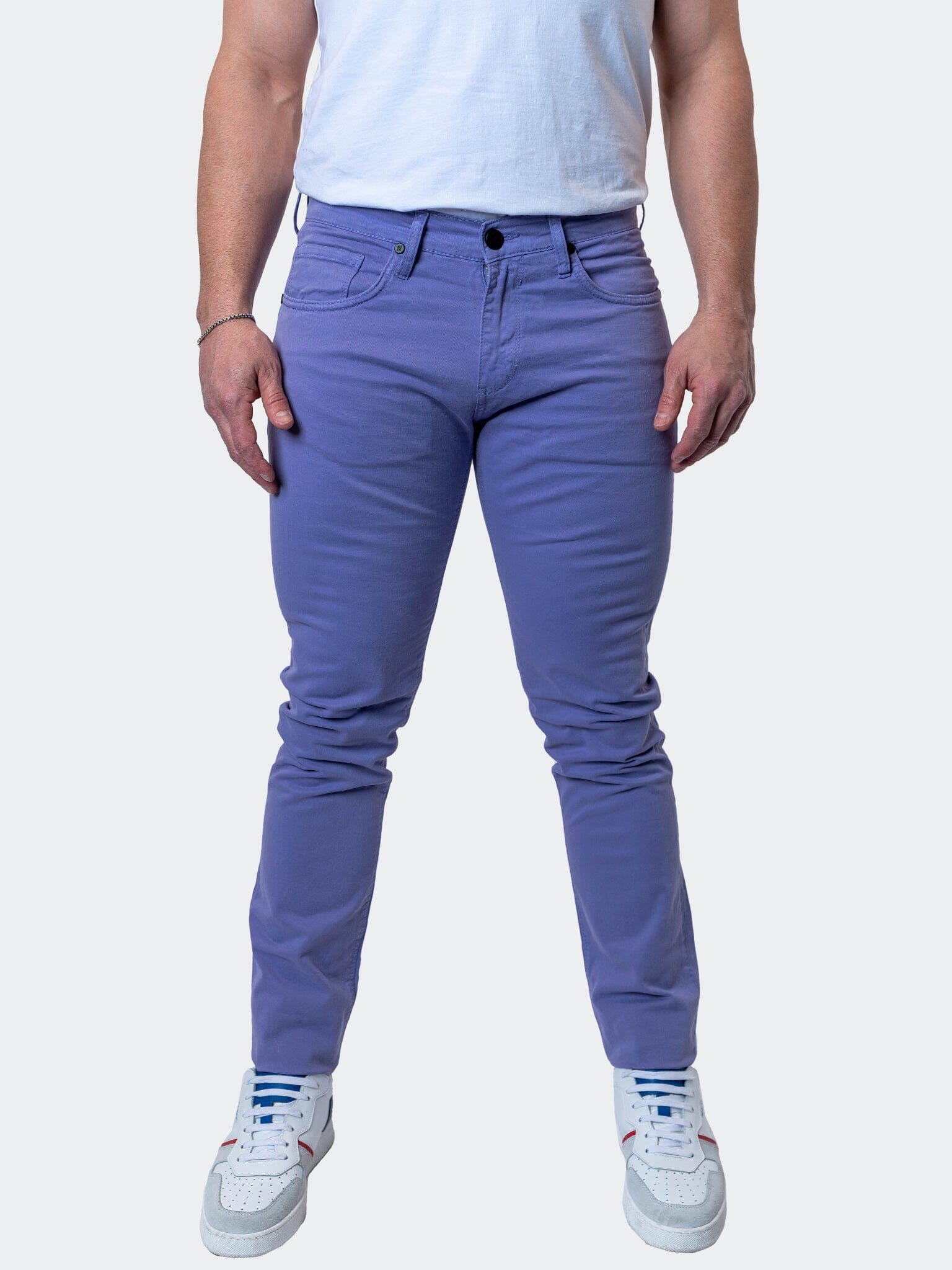 Lilac Purple Stretch Jeans – Maceoo