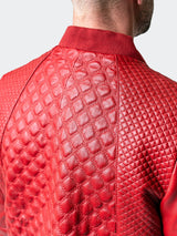 Leather Croco Red View-3