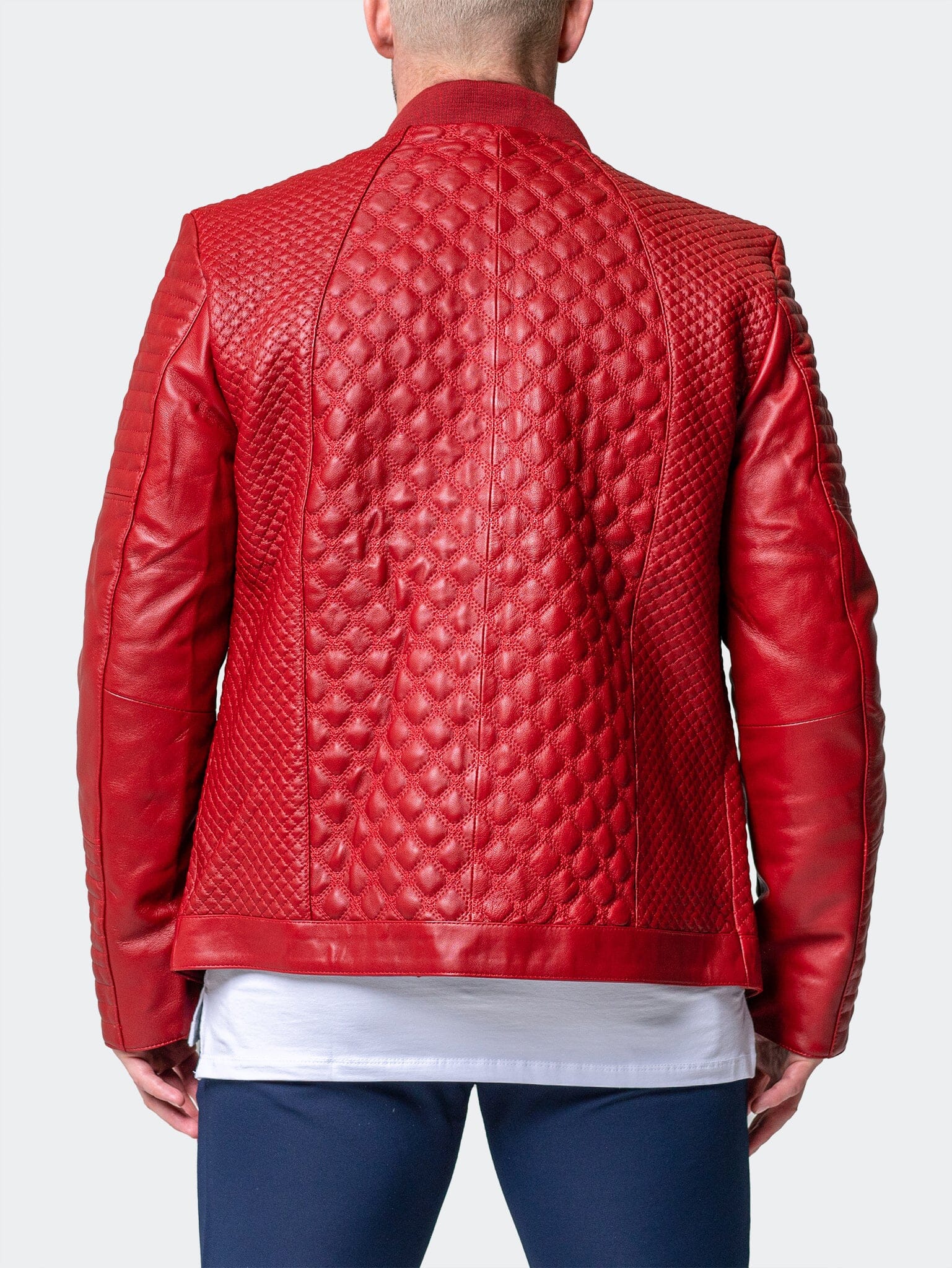 Leather Croco Red