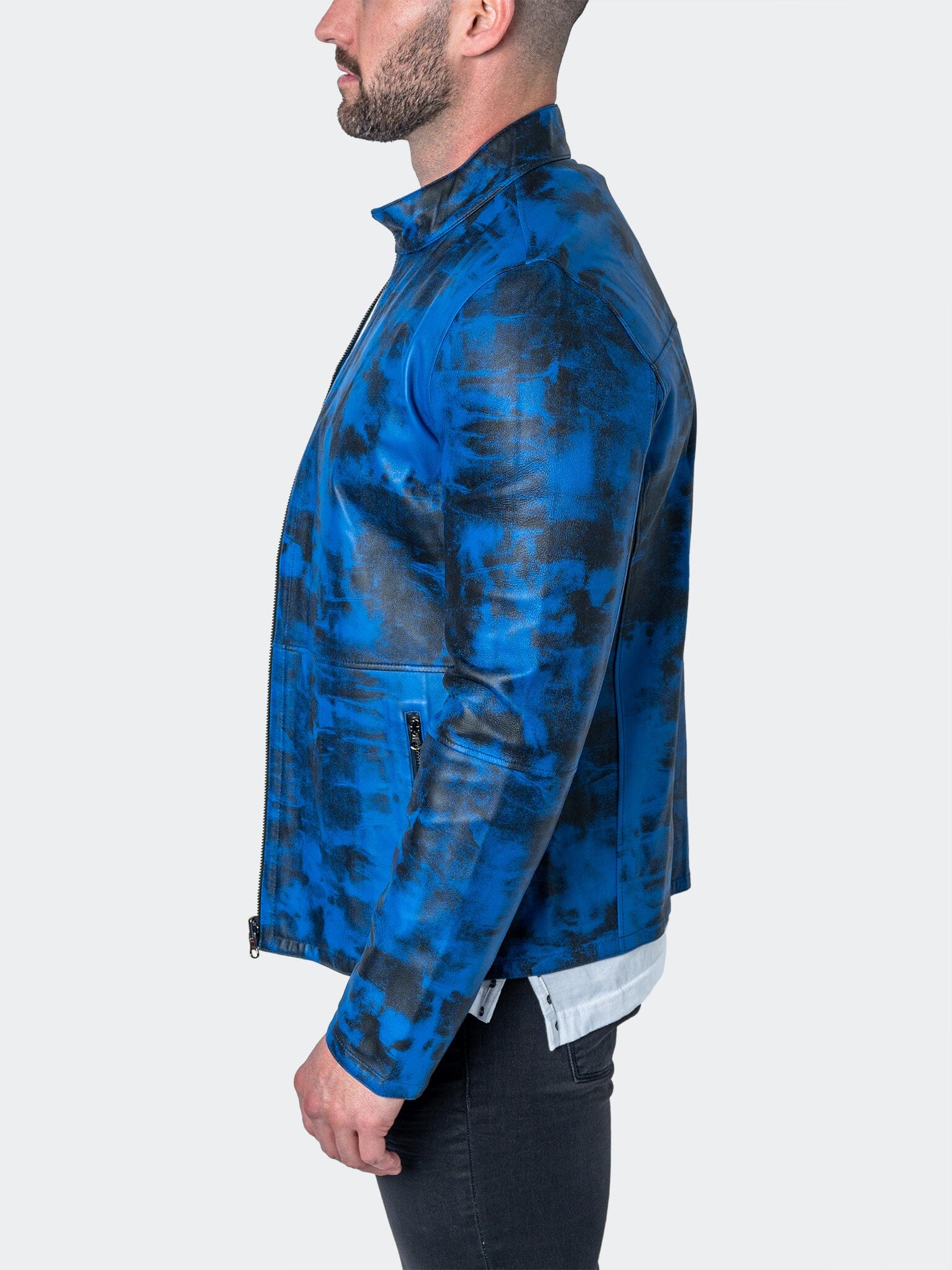 Leather Lab Blue Jacket