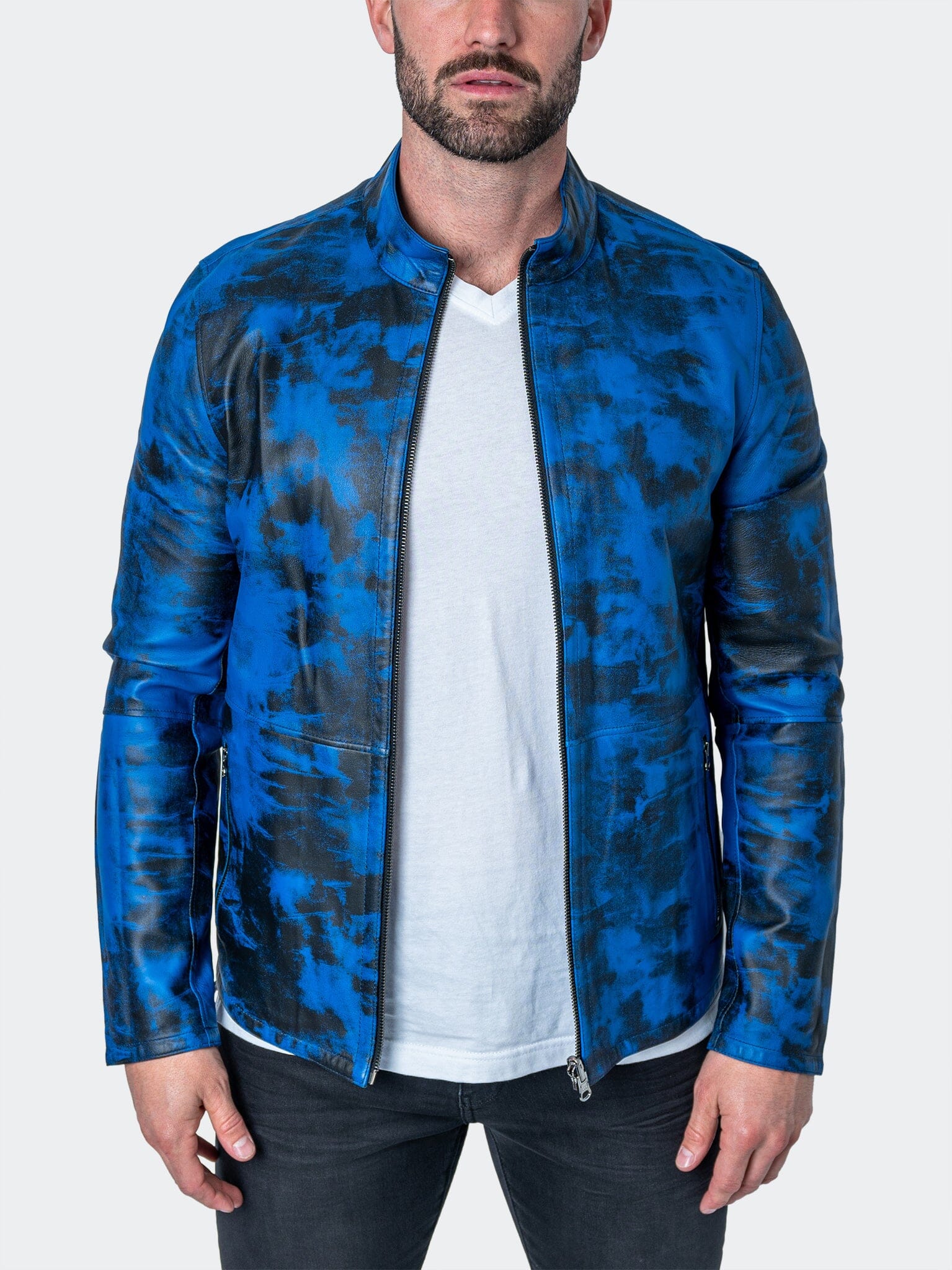 Leather Lab Blue Jacket