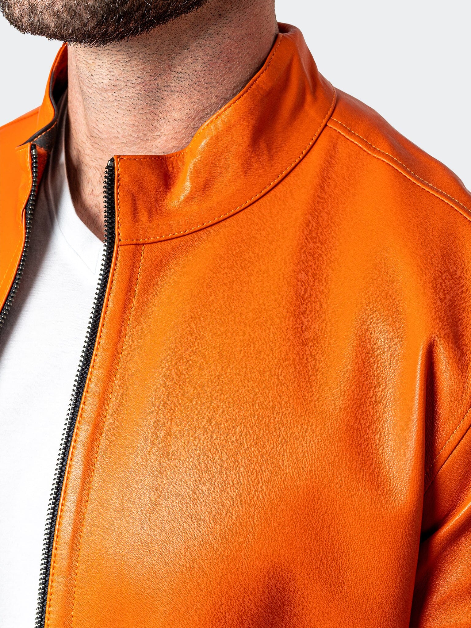 Leather Lab Orange Jacket