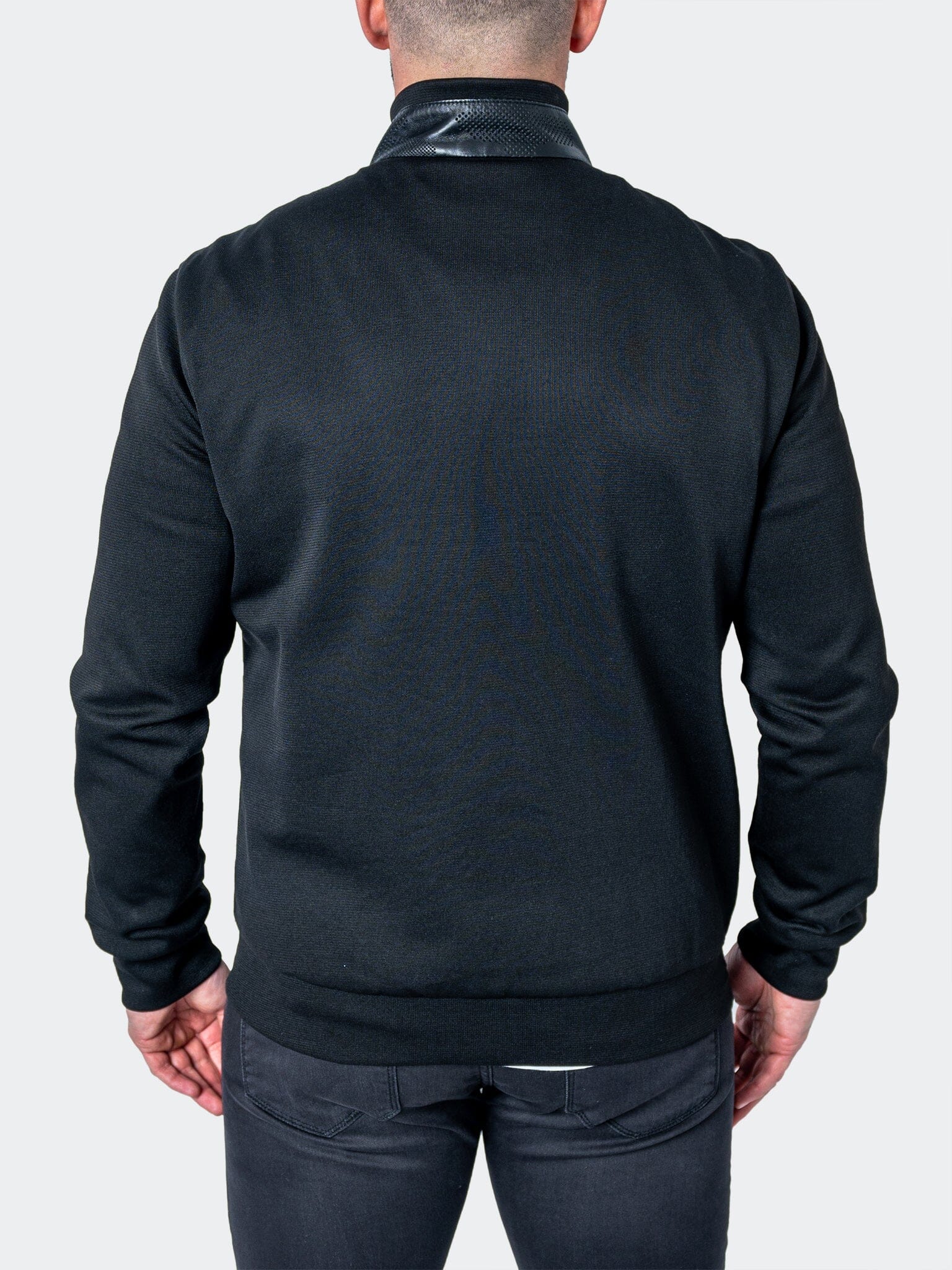 Map Black Leather Jacket