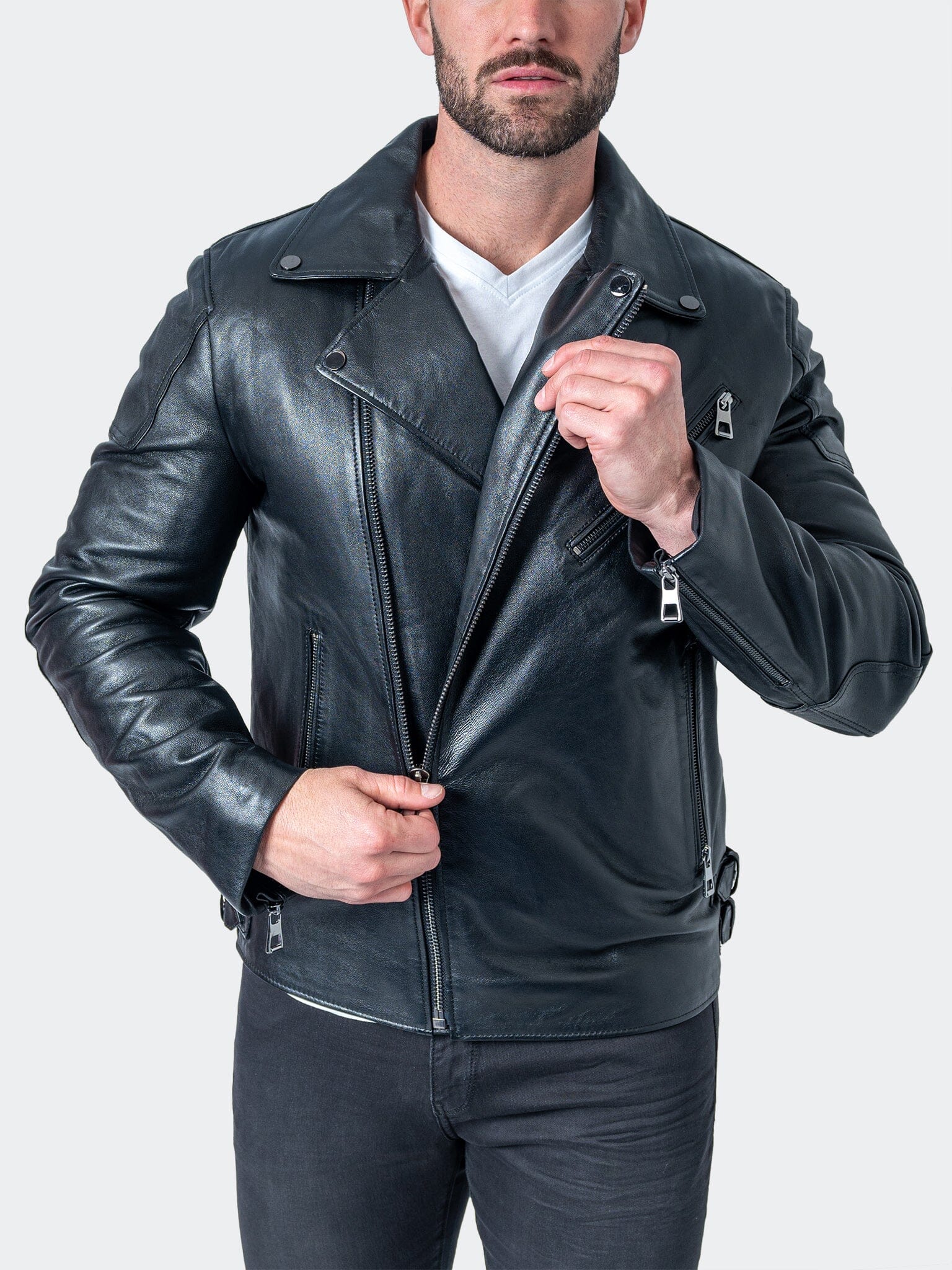 Thought Black Leather Jacket