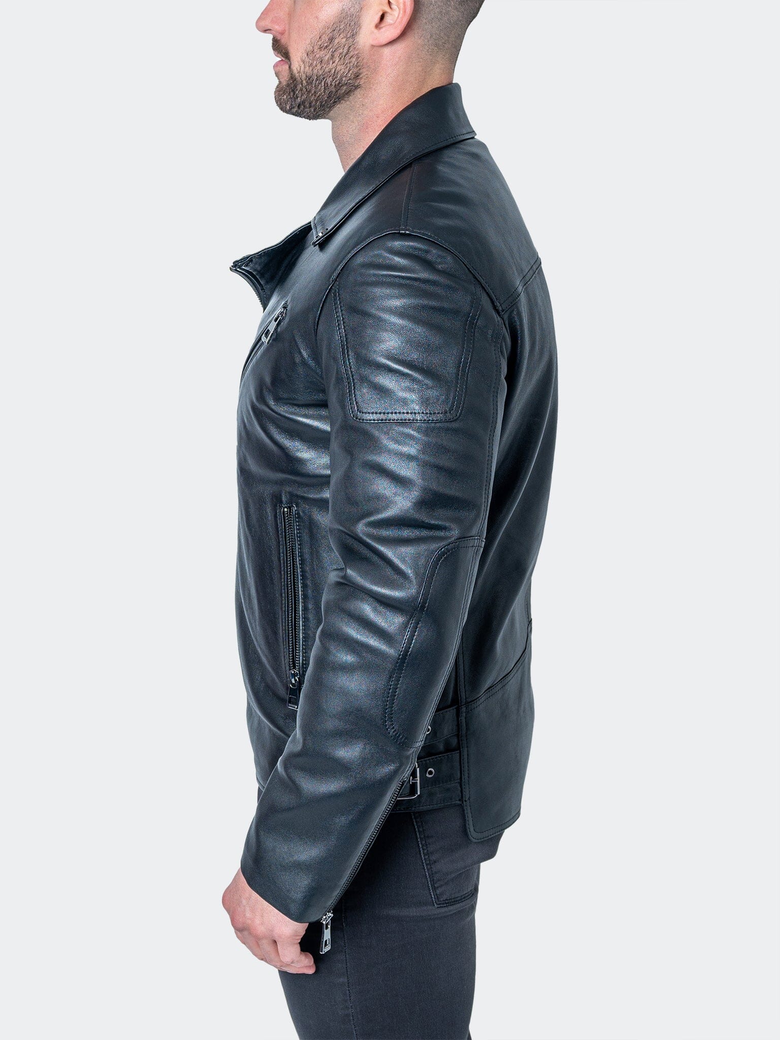 Thought Black Leather Jacket