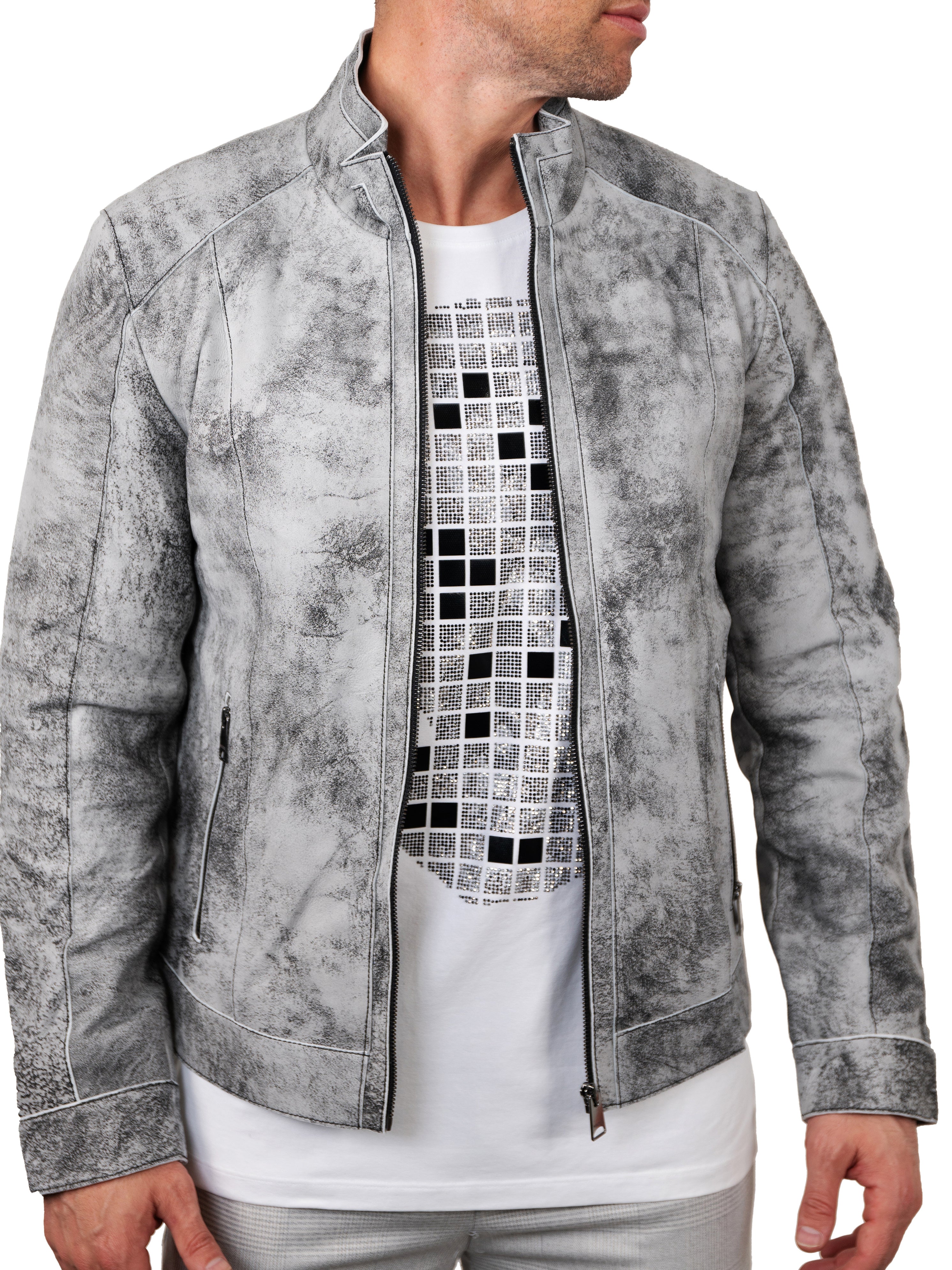 Leather DegradeBlack Grey
