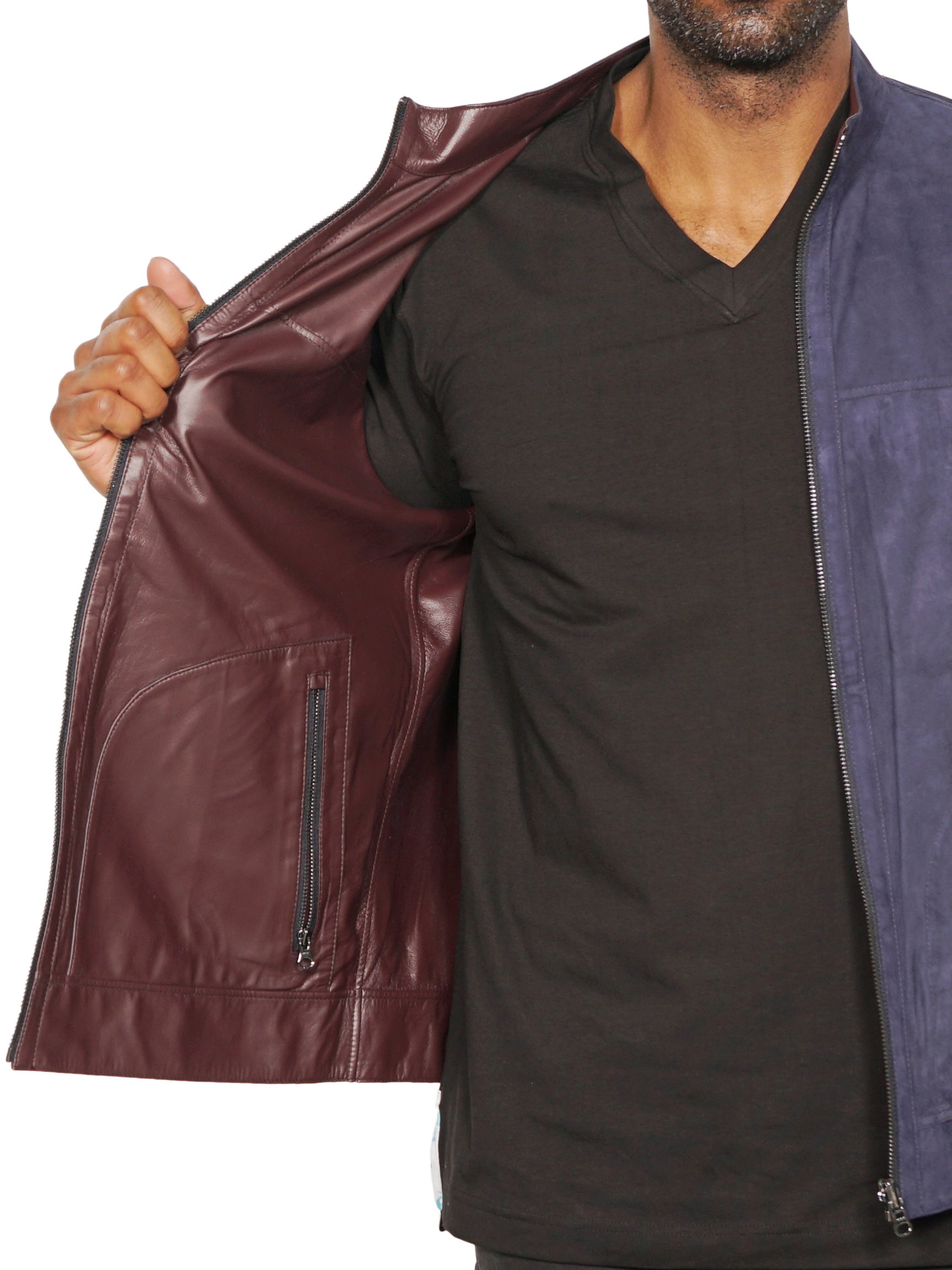 Leather DoubleSide Blue