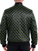 Leather QuiltGreen Black View-2