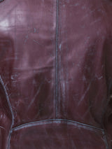 Leather Quilted Burgundy View-4