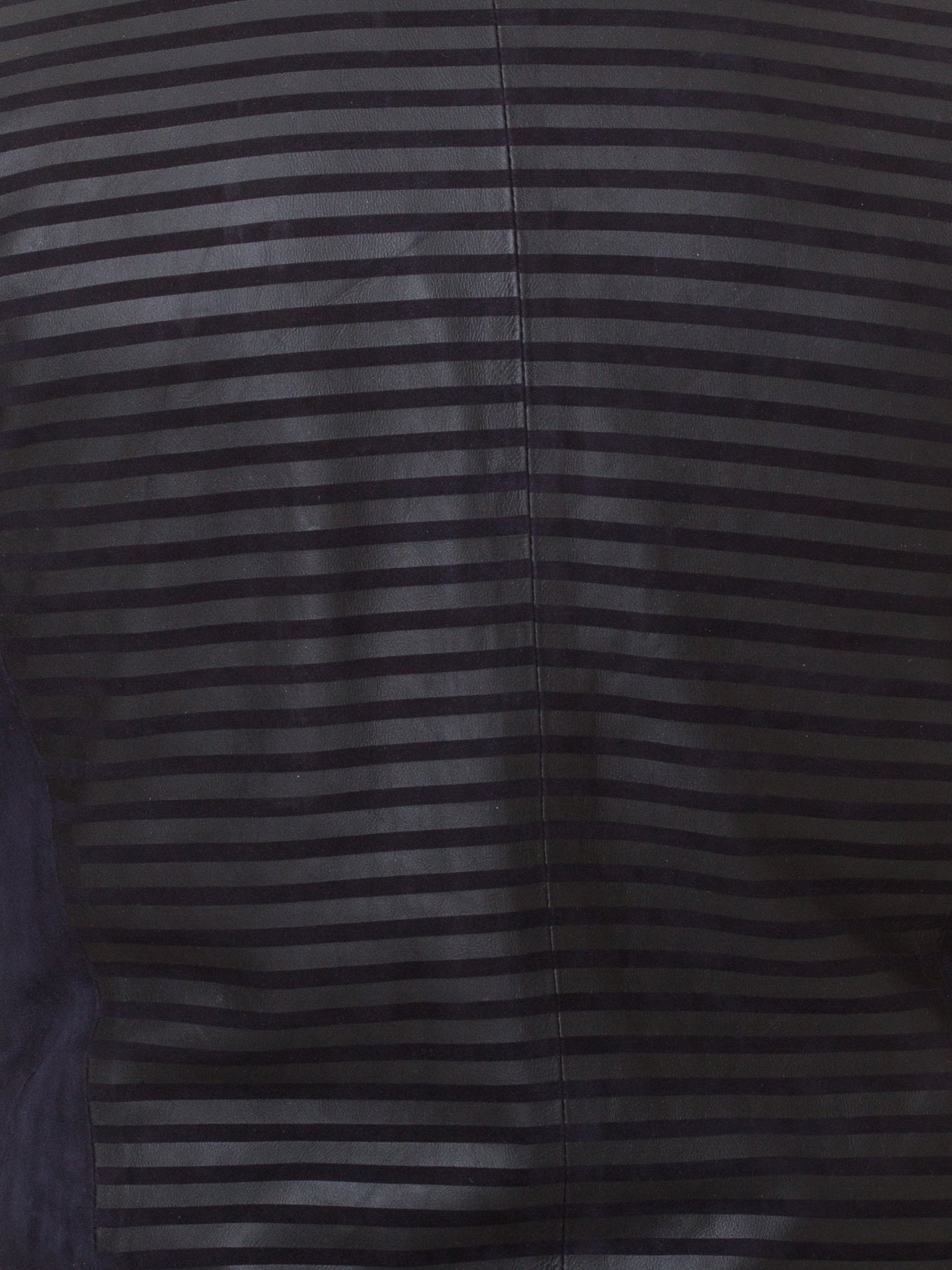 Leather Suede Stripe Navy