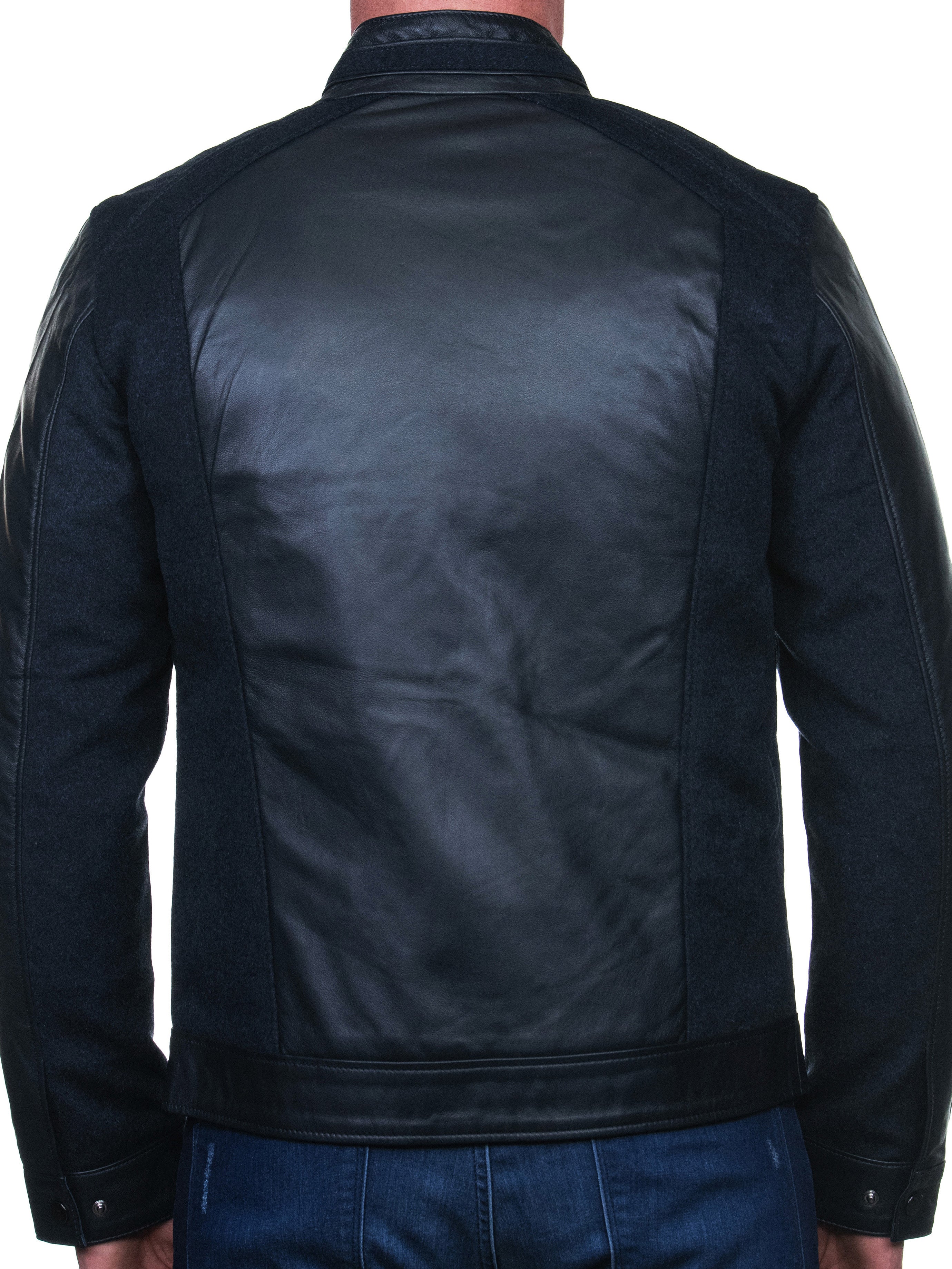 Leather Weave Blue