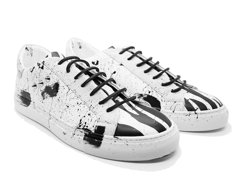 Shoe Casual BlackSplashLine White